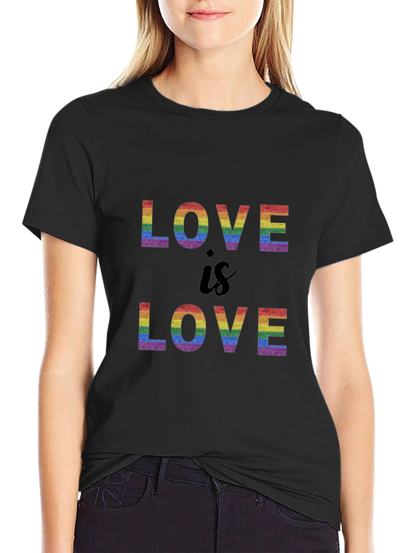 Love is Love Rainbow Brick T-Shirt
