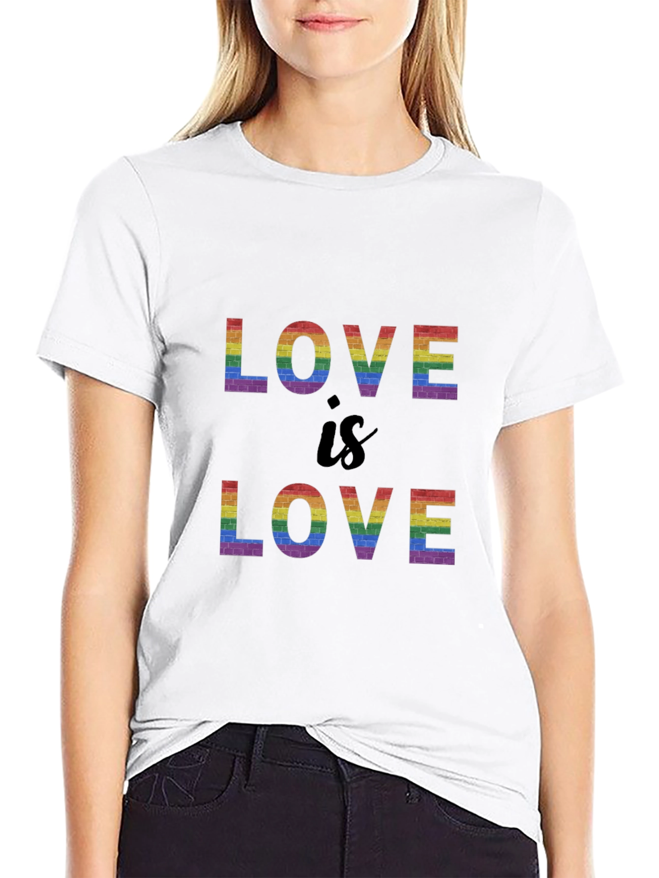 Love is Love Rainbow Brick T-Shirt