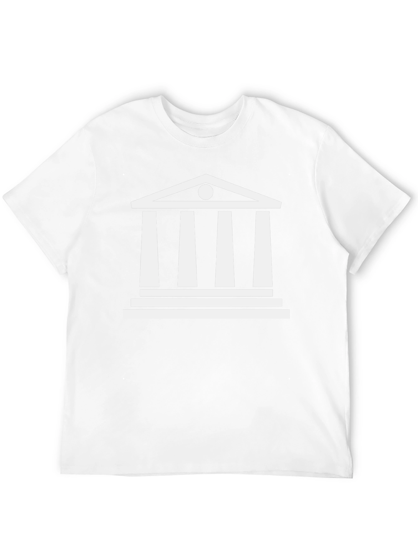 Greek Temple Graphic Tee - Classic Architecture Shirt