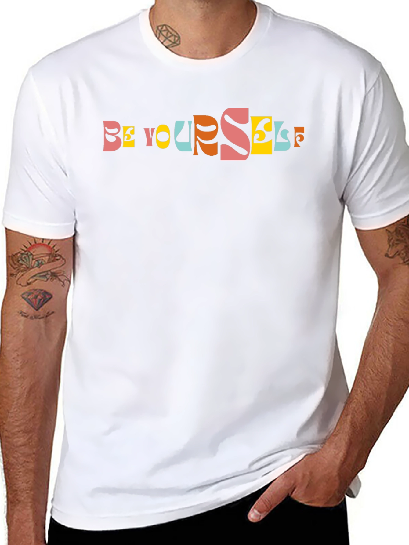 Be Yourself Graphic Print Tee