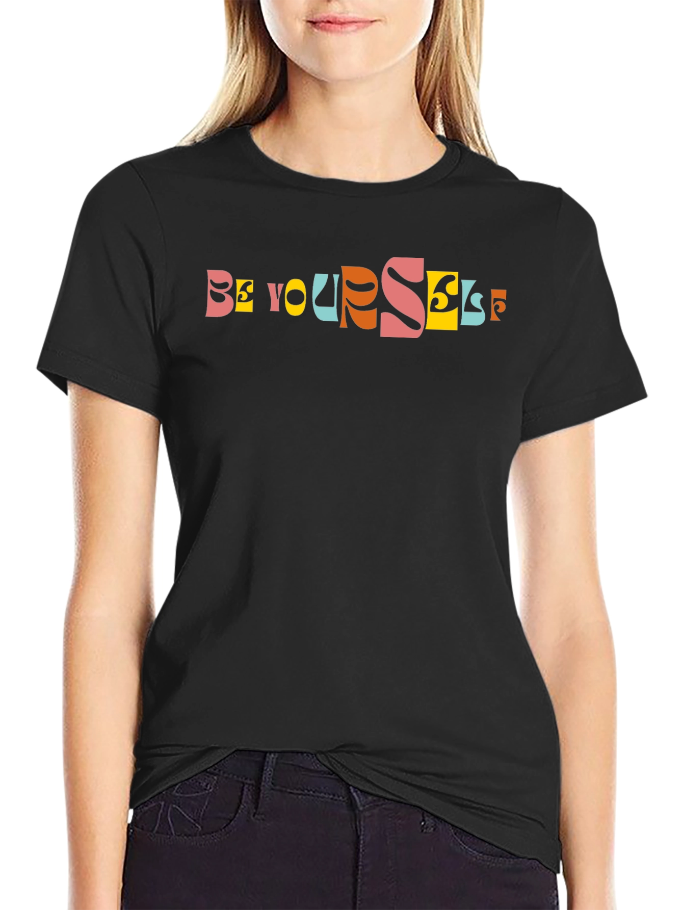 Be Yourself Graphic Print Tee