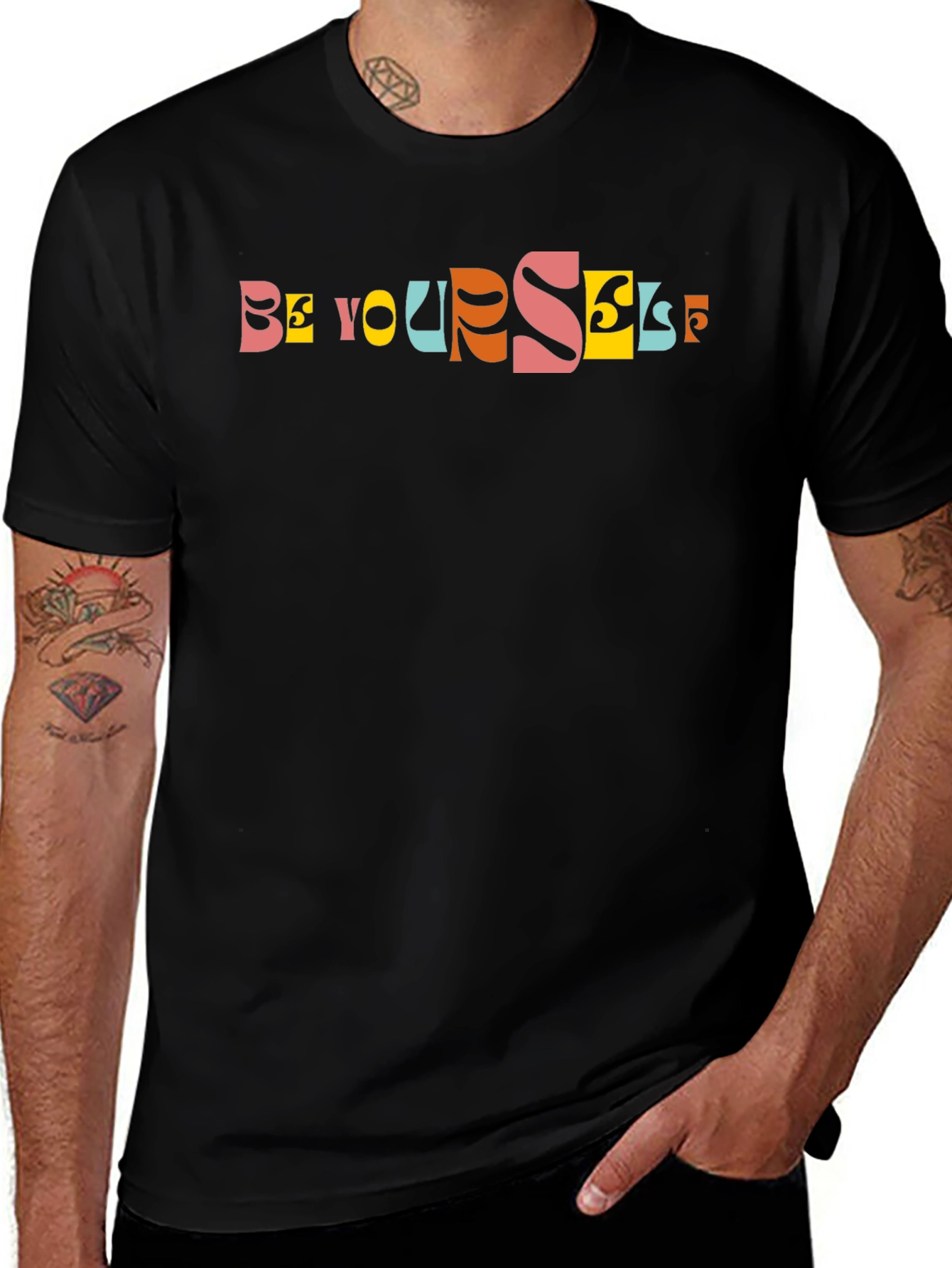 Be Yourself Graphic Print Tee