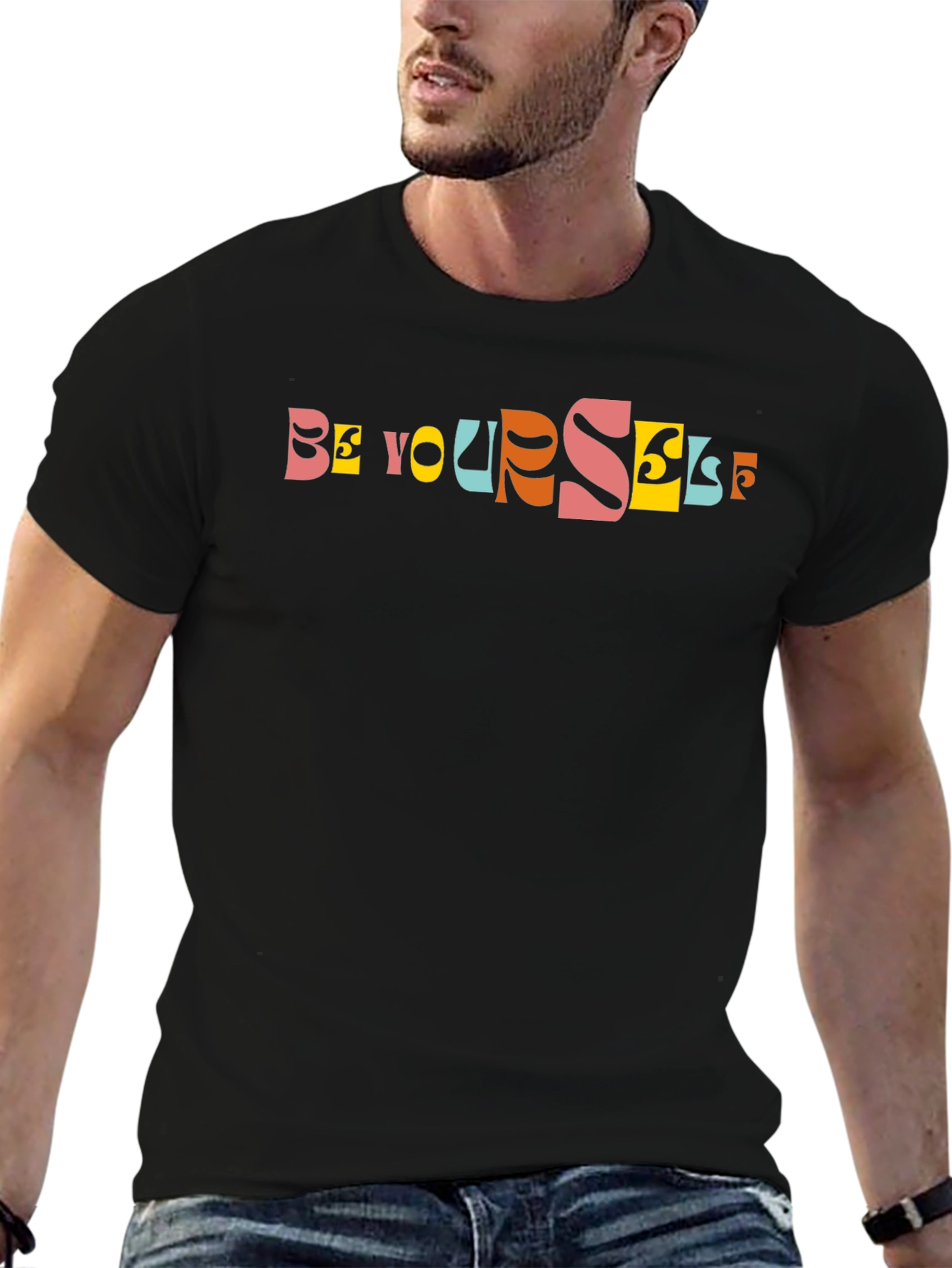 Be Yourself Graphic Print Tee