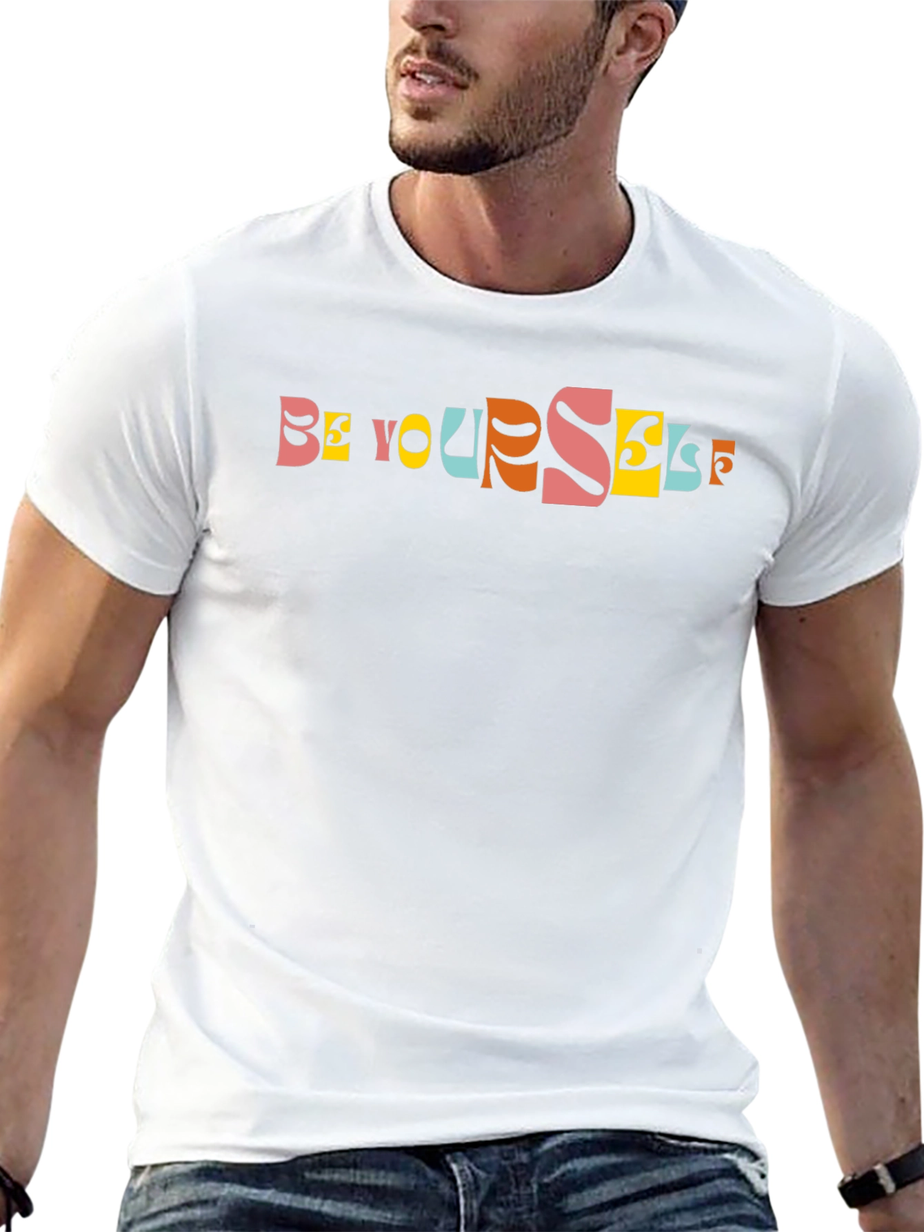 Be Yourself Graphic Print Tee
