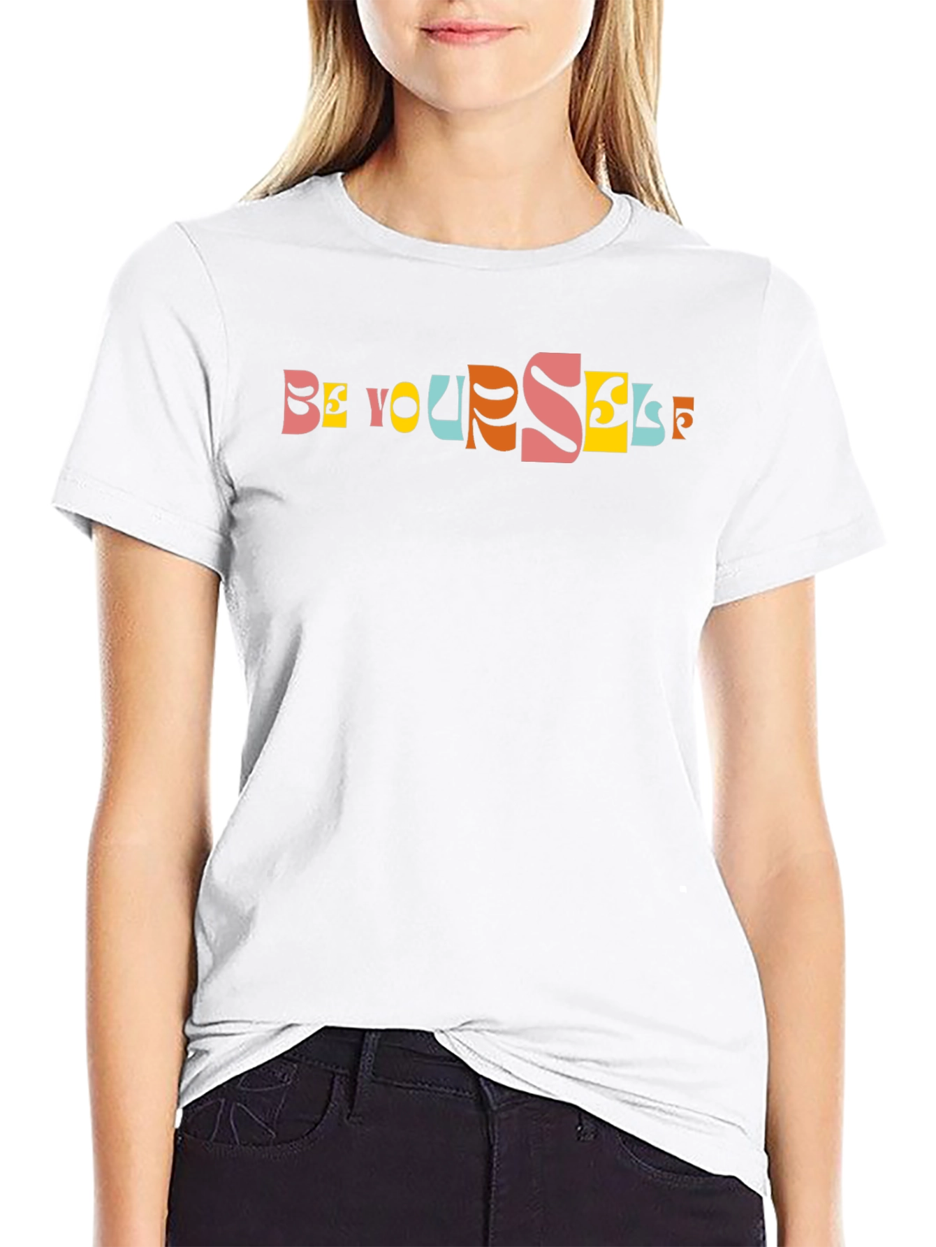 Be Yourself Graphic Print Tee