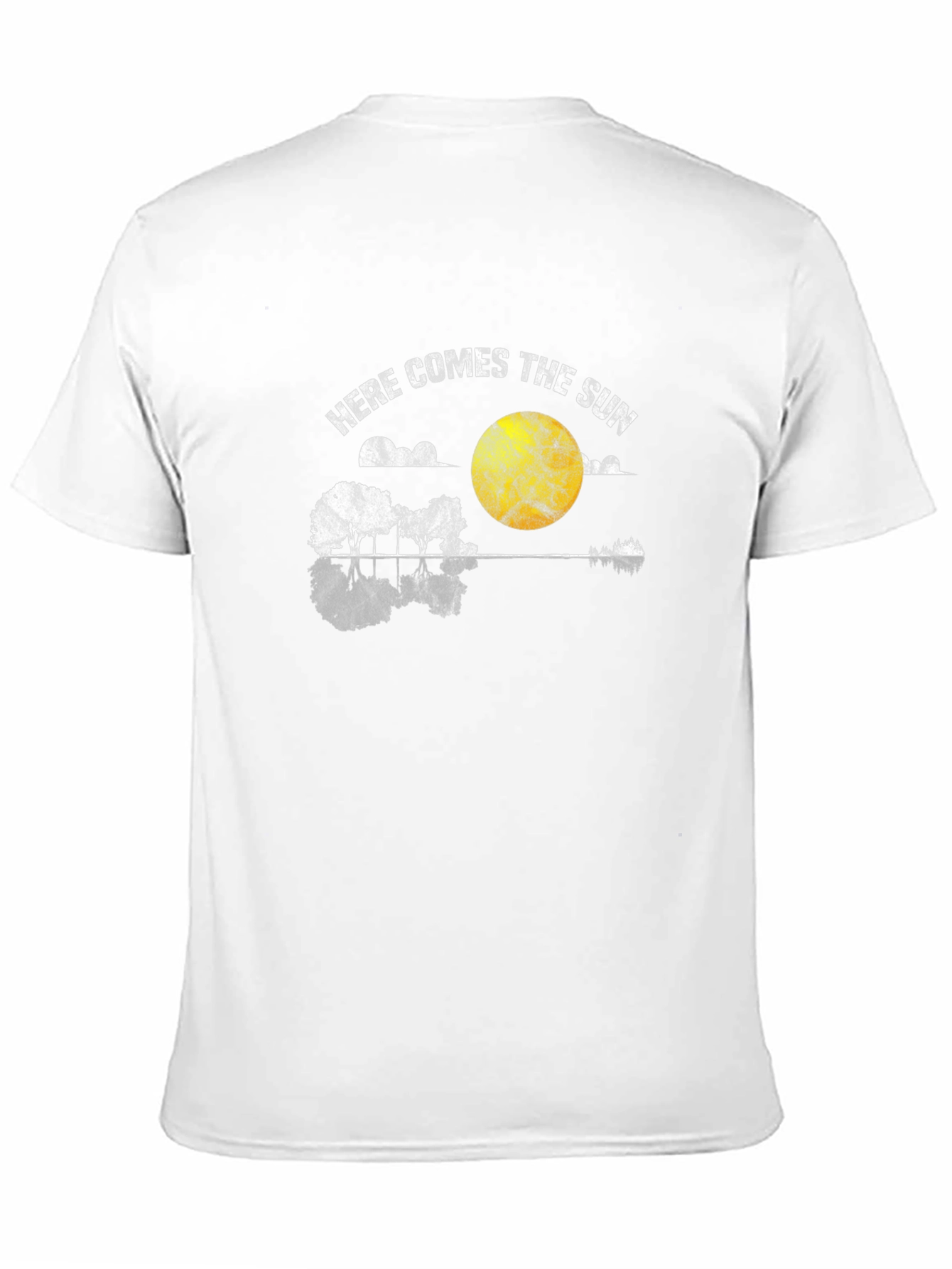 Here Comes the Sun Guitar Graphic Tee - Black