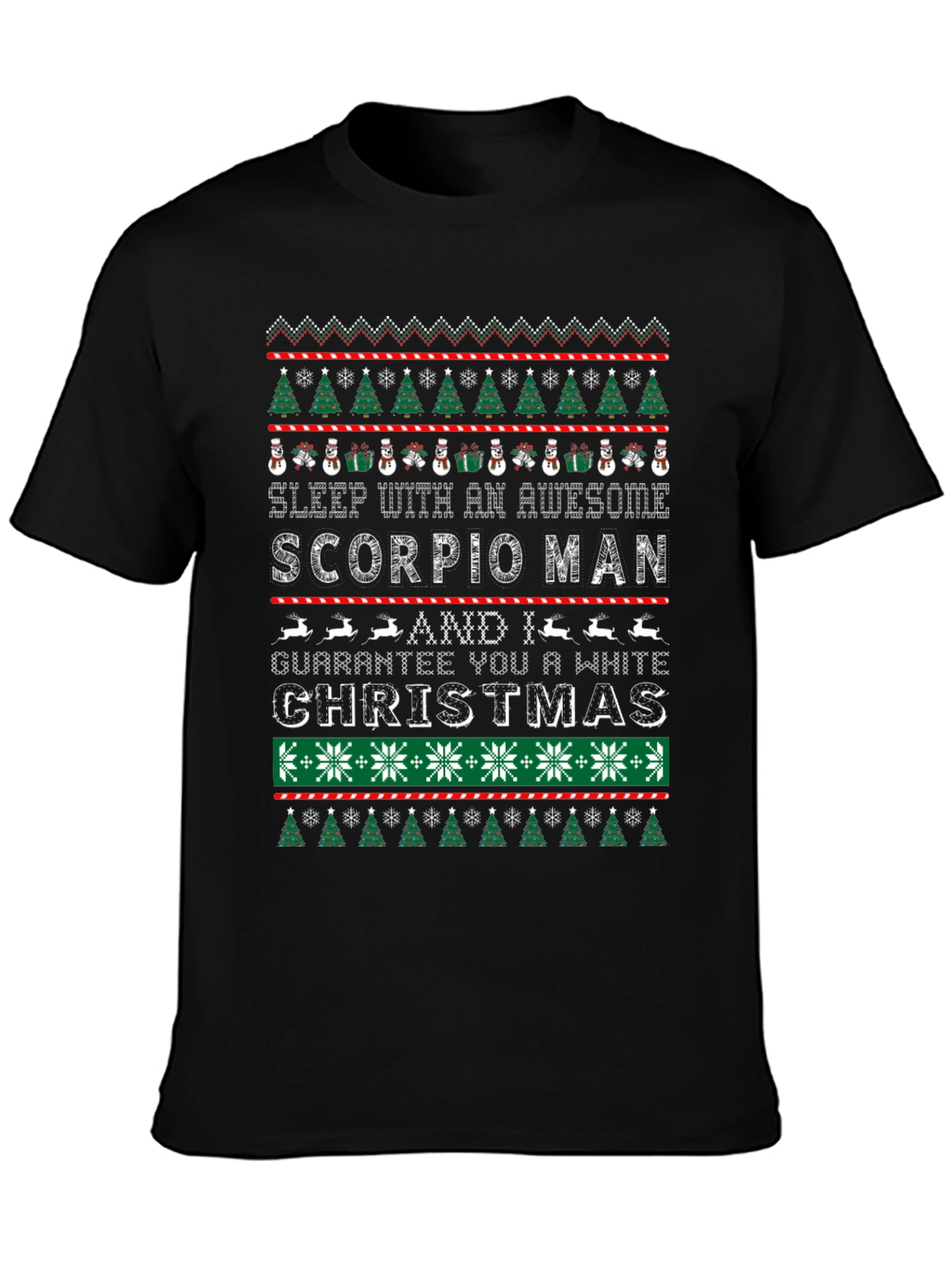 Scorpio Man Christmas Ugly Sweater T-Shirt