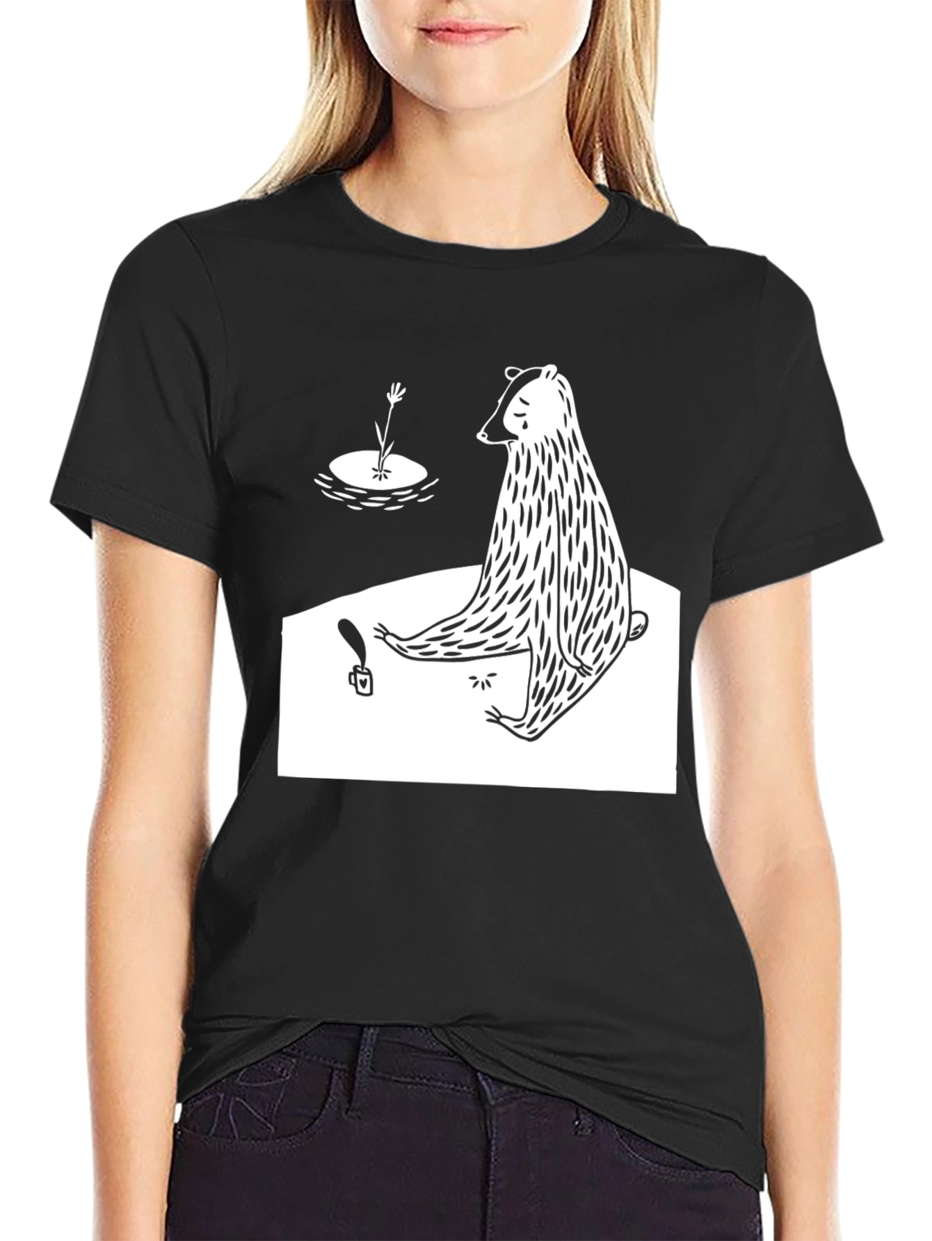 Sad Bear Graphic Tee