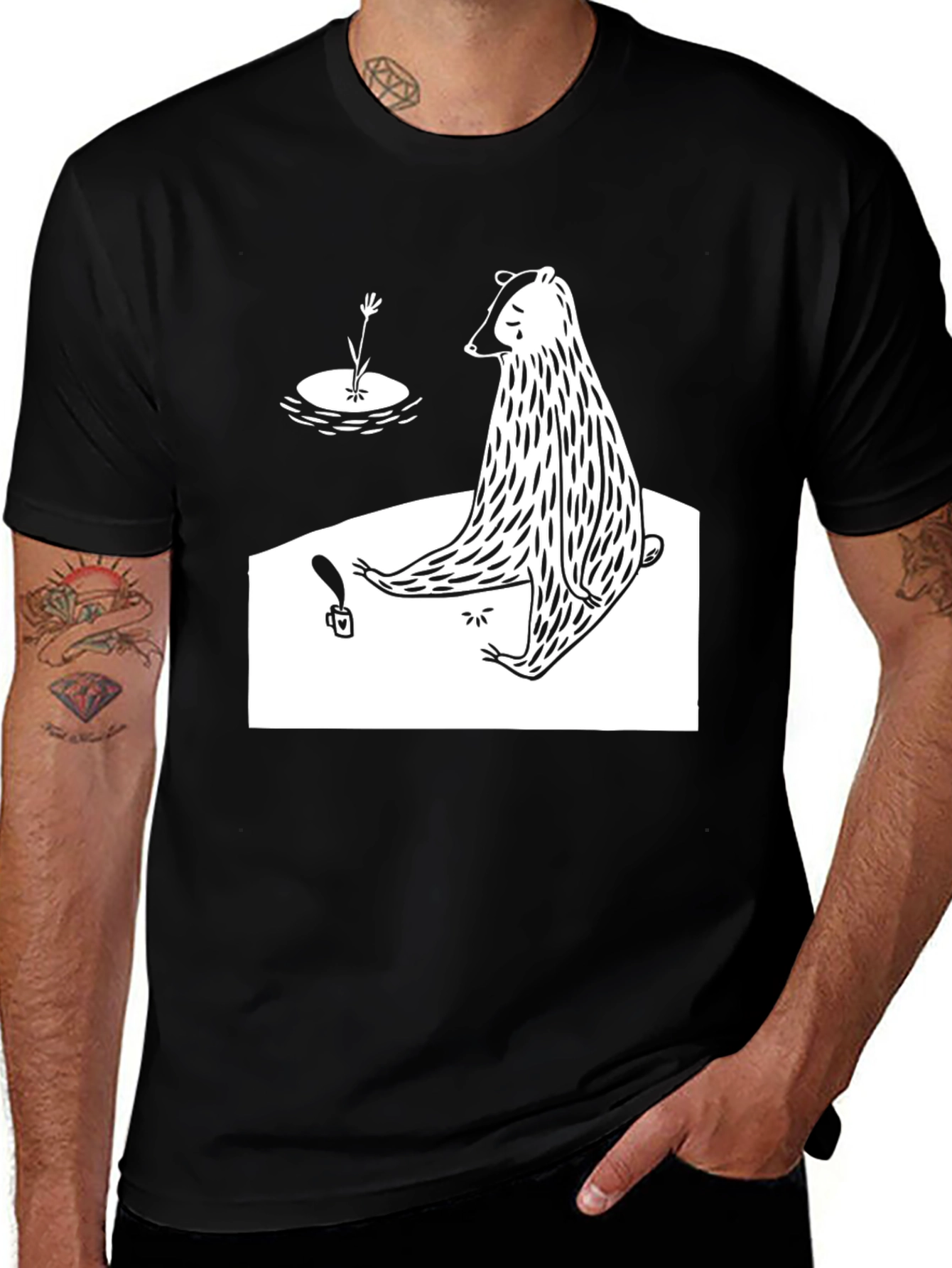 Sad Bear Graphic Tee