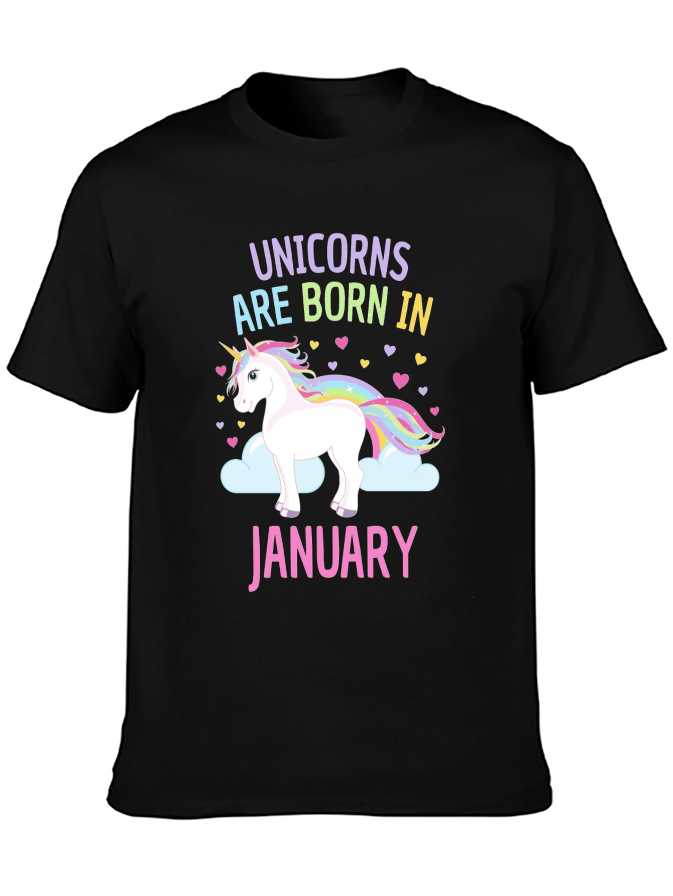 Unicorns Born in January T-Shirt