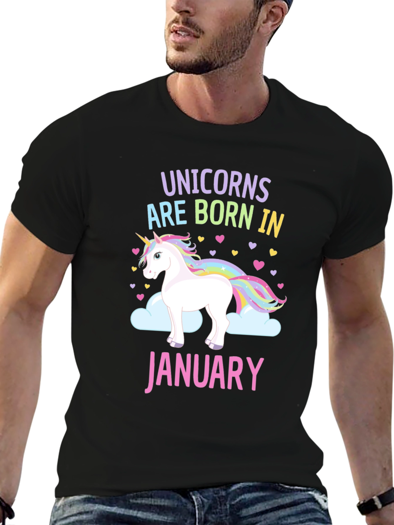 Unicorns Born in January T-Shirt