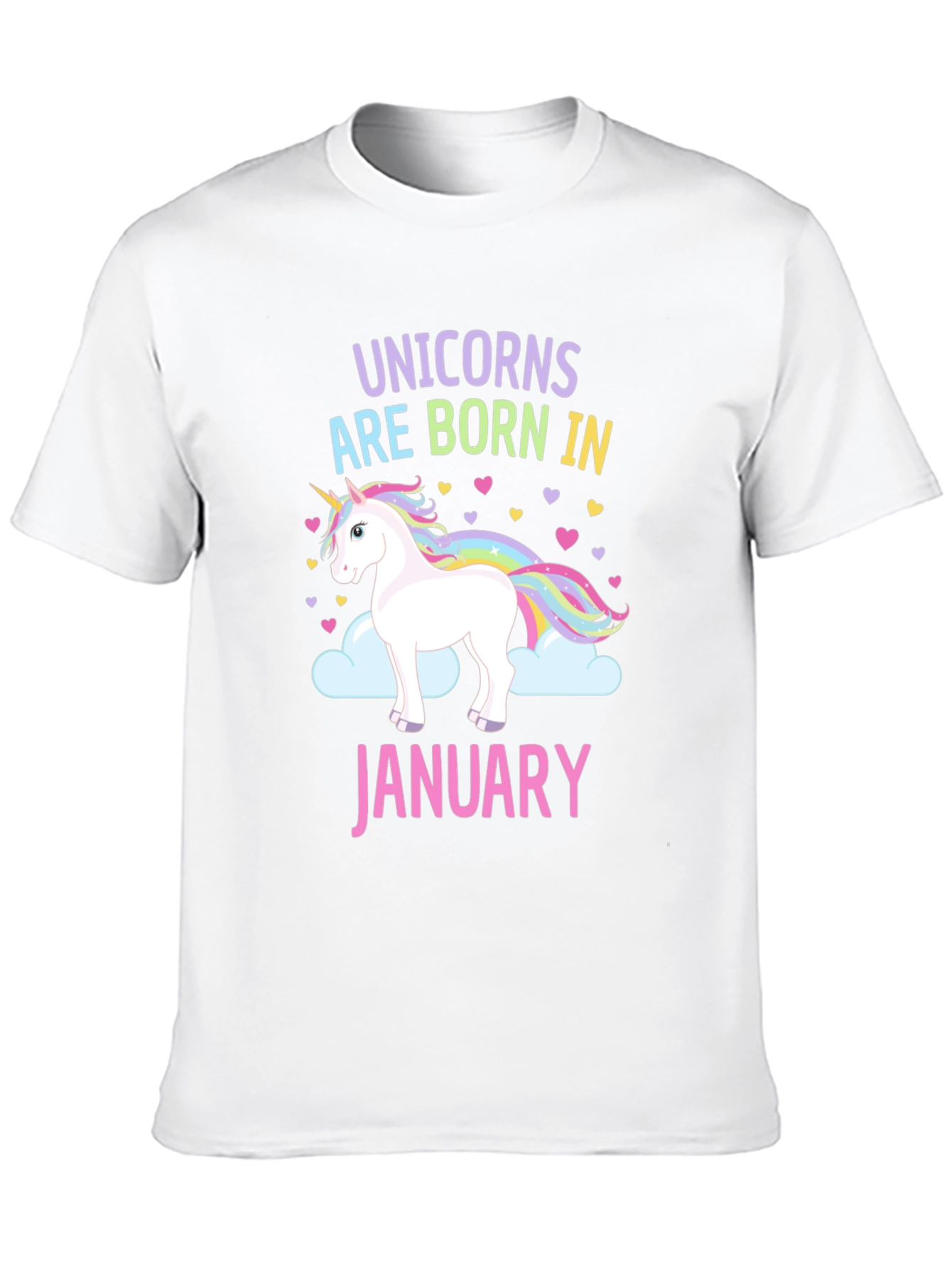 Unicorns Born in January T-Shirt