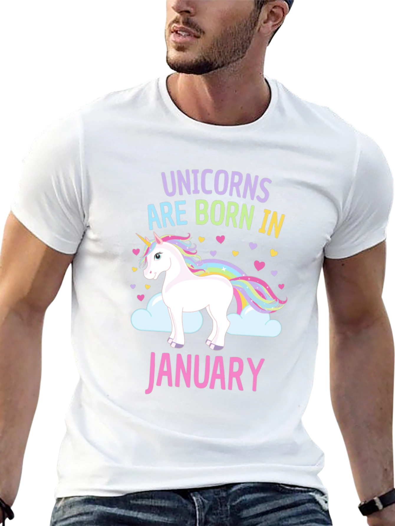 Unicorns Born in January T-Shirt