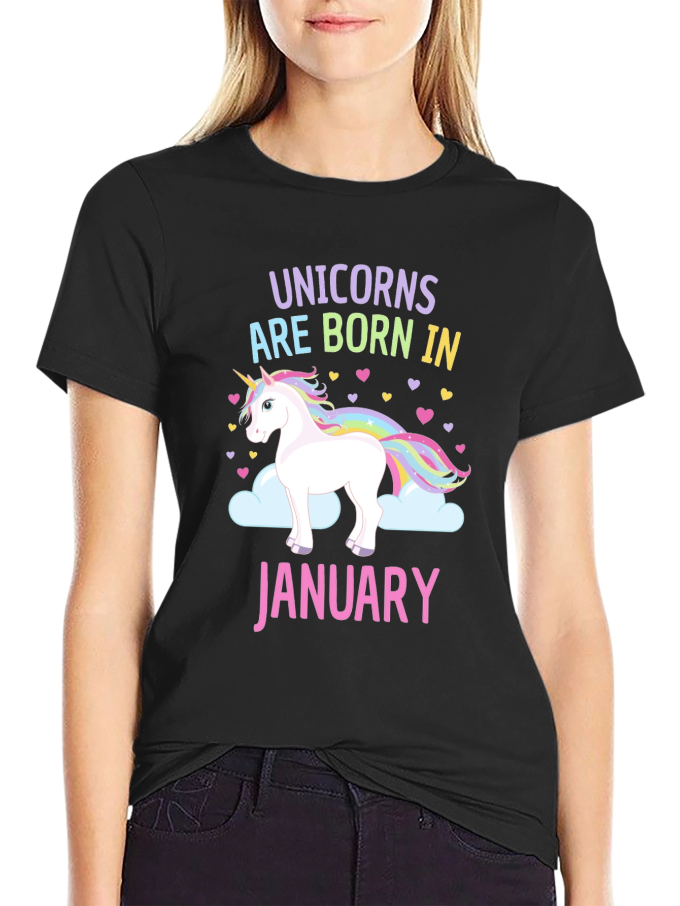 Unicorns Born in January T-Shirt
