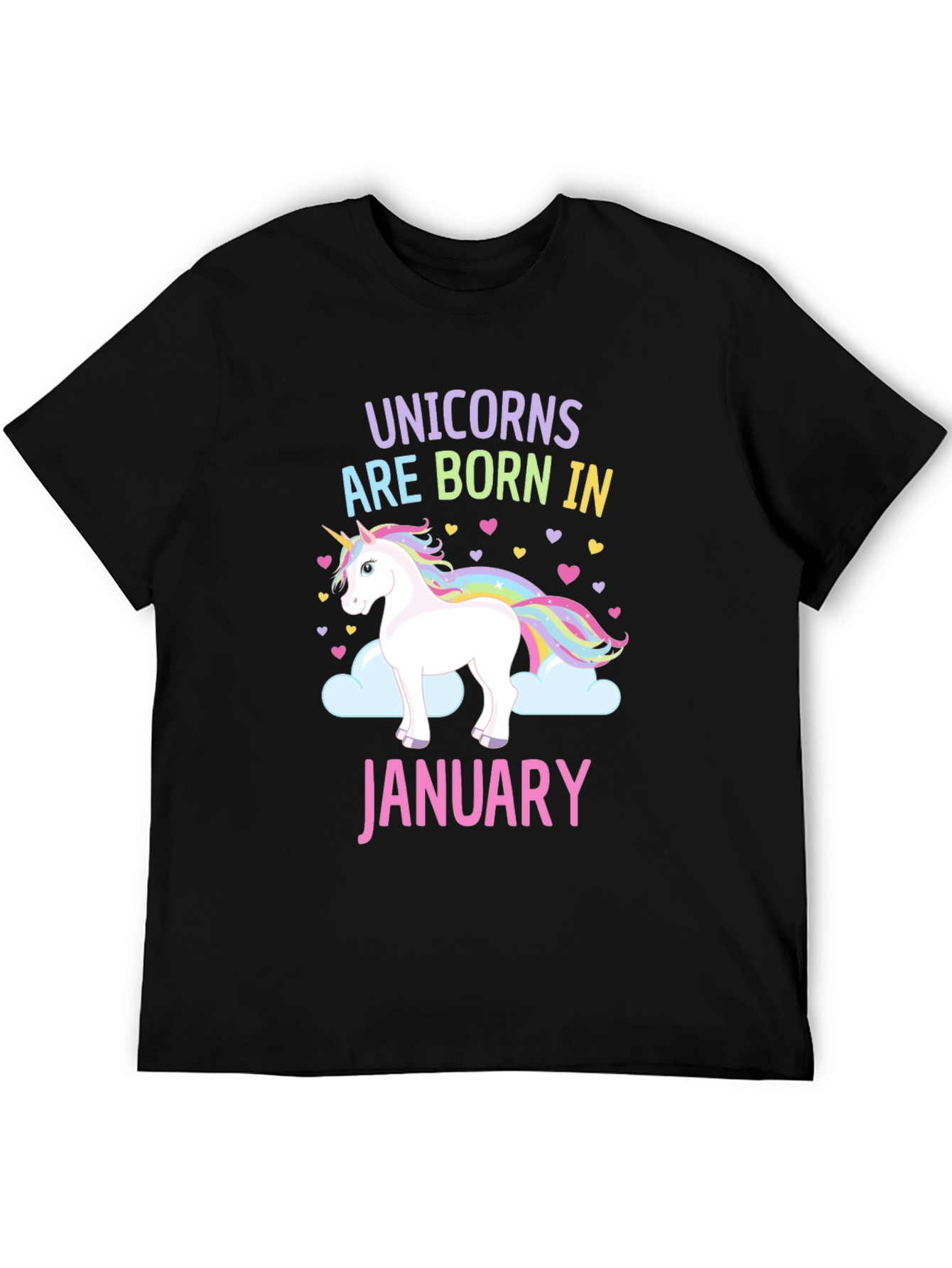 Unicorns Born in January T-Shirt