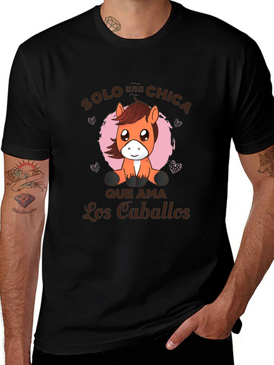 Cute Horse Lover Womens Graphic T-Shirt