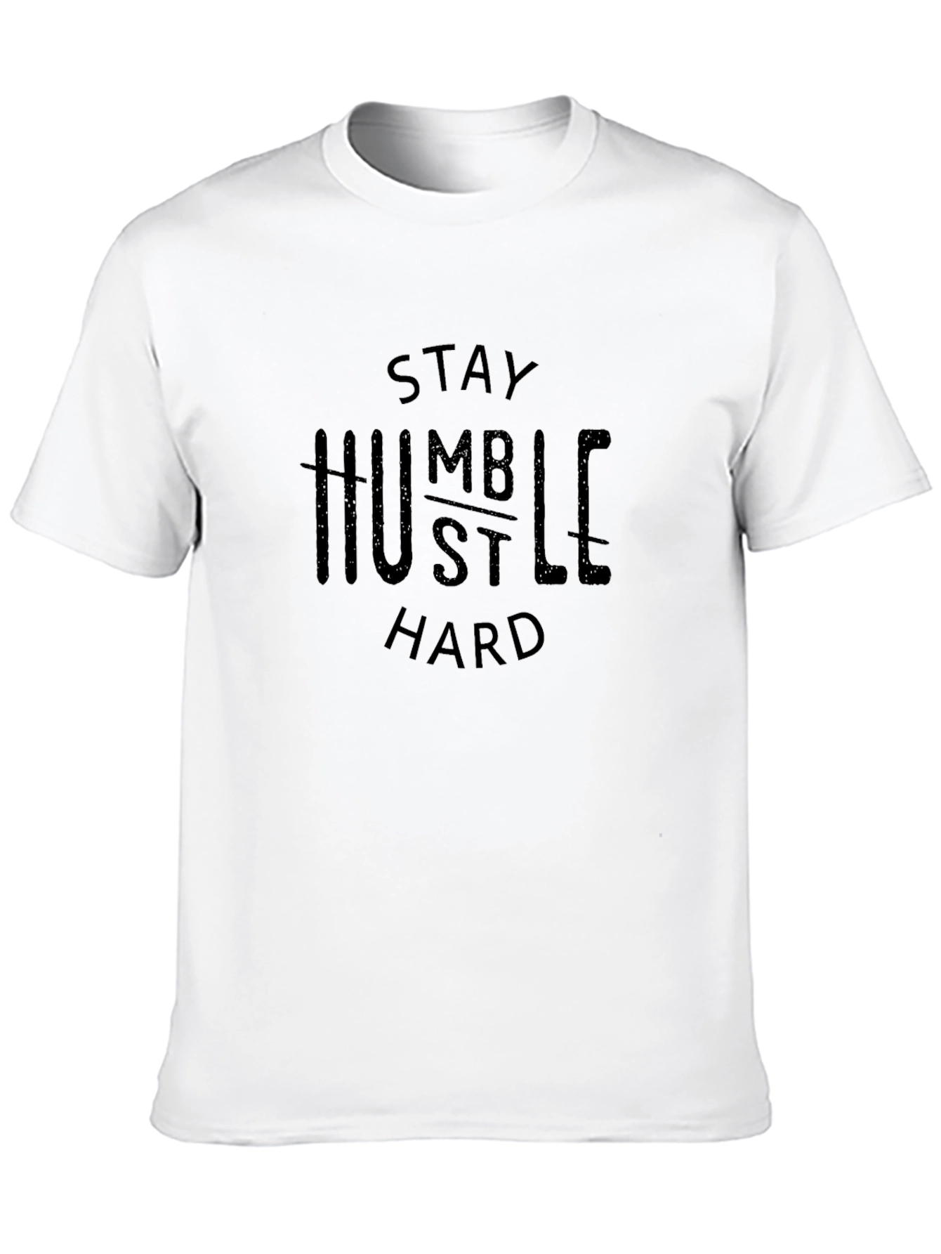 Stay Humble Hustle Hard Black Graphic Tee