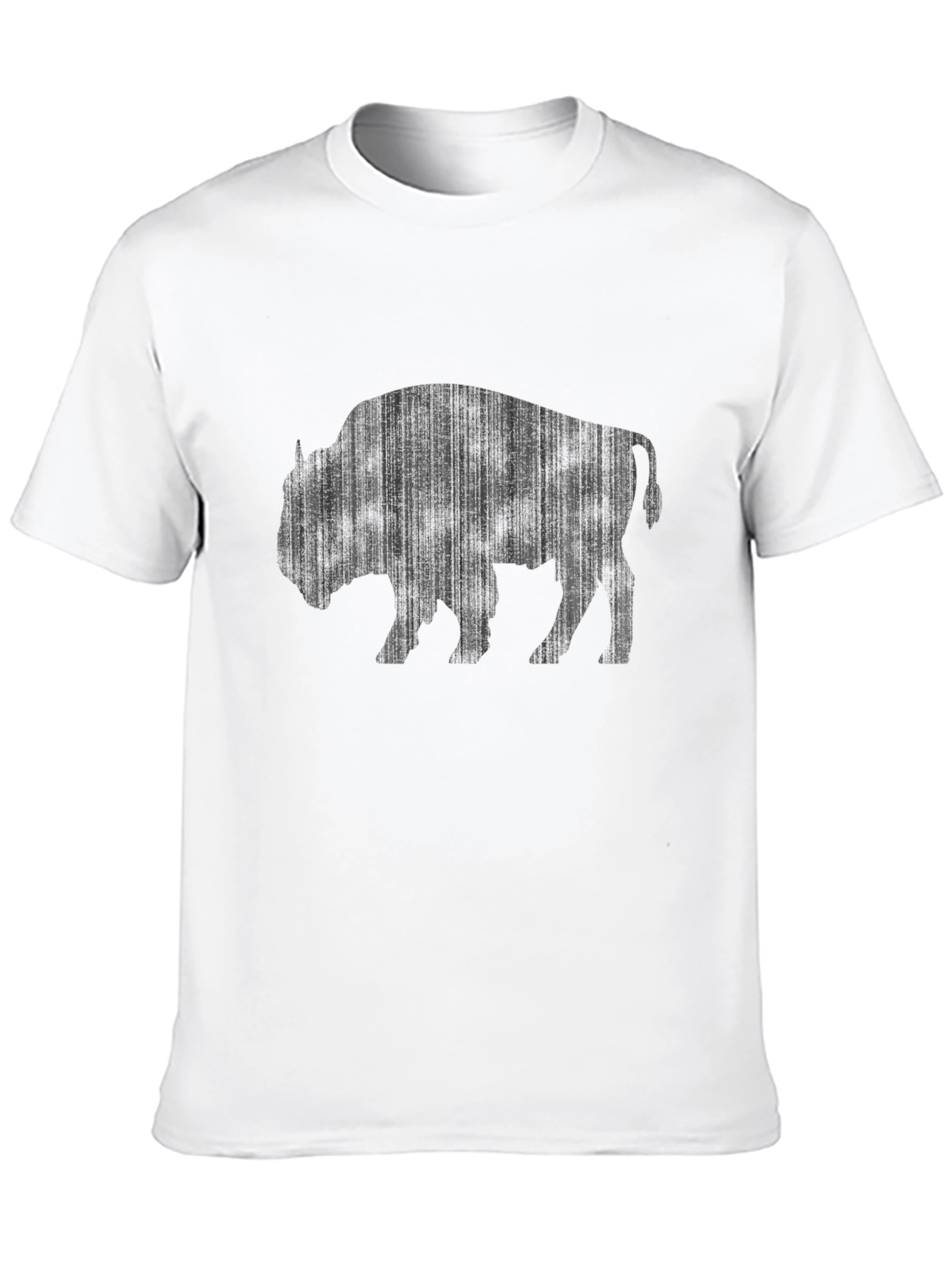 Bison Graphic Tee - Black Cotton T-Shirt