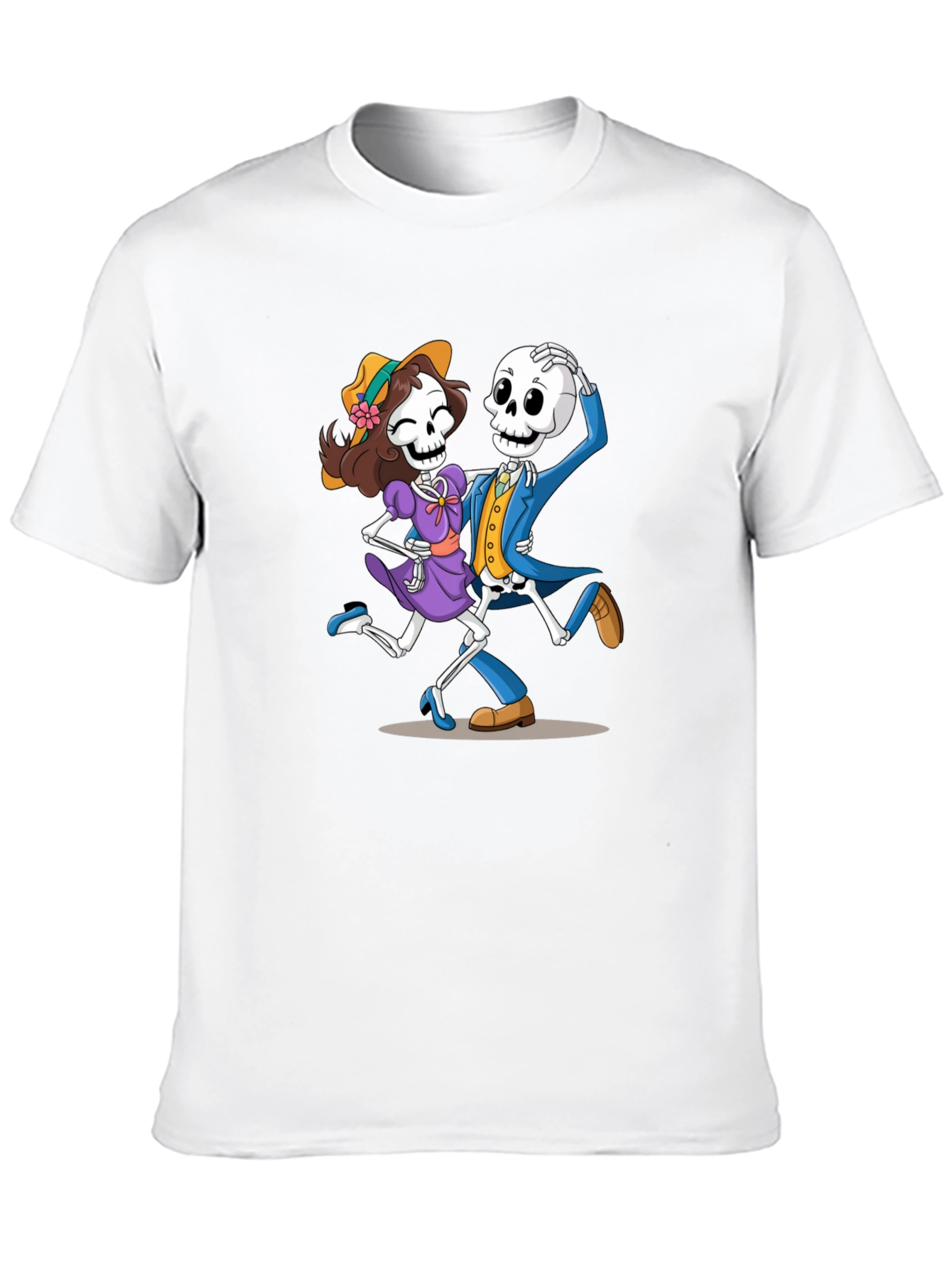 Dancing Skeletons Graphic Tee - Dia de los Muertos