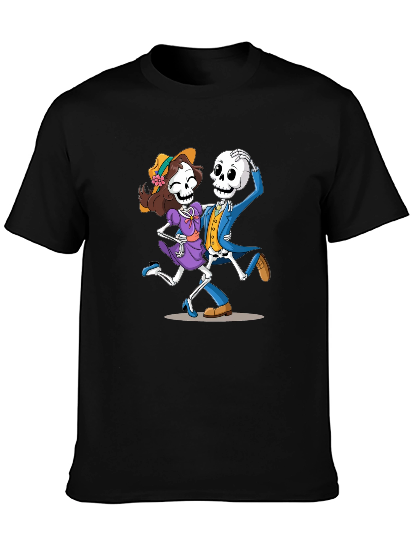 Dancing Skeletons Graphic Tee - Dia de los Muertos