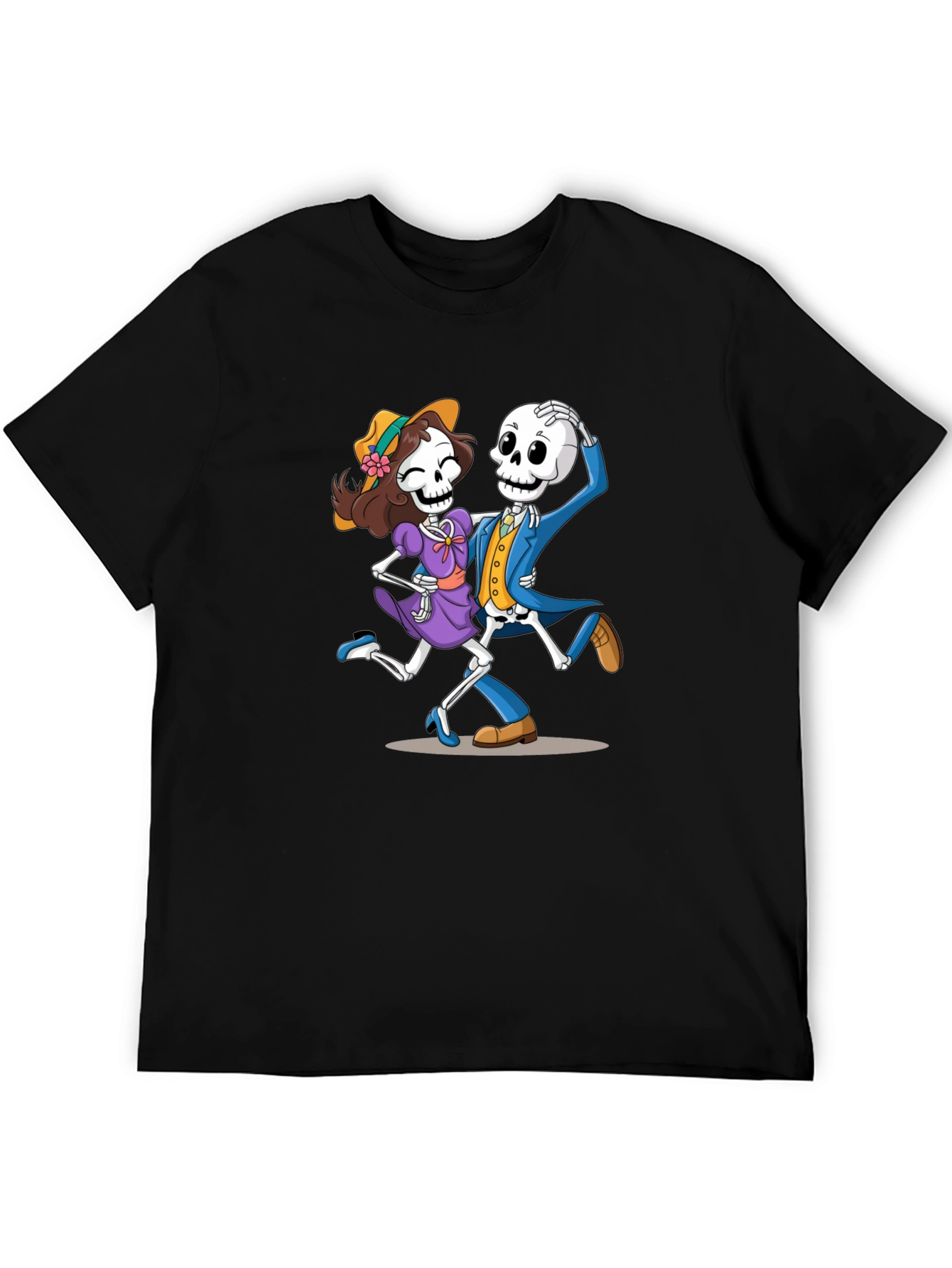 Dancing Skeletons Graphic Tee - Dia de los Muertos