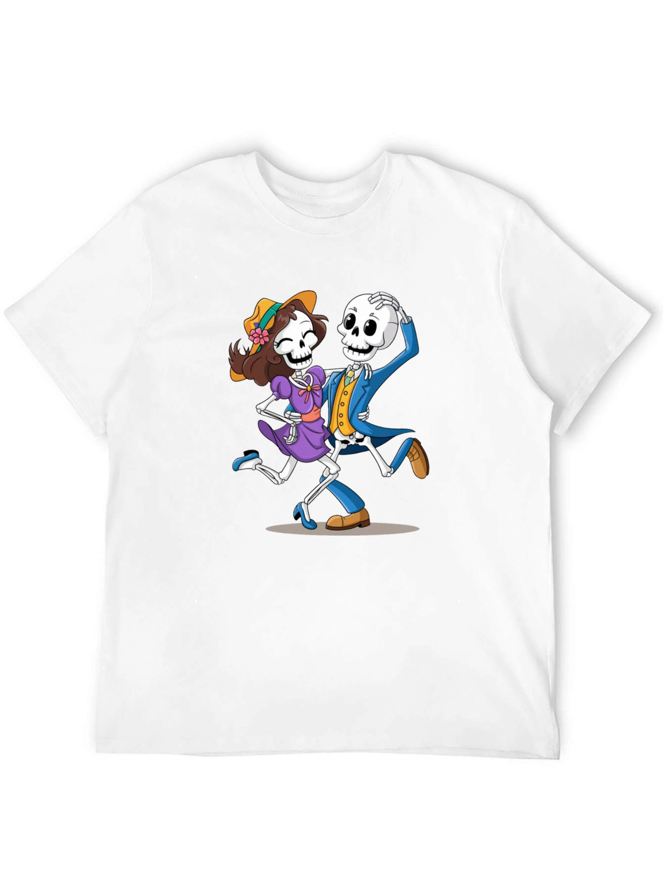 Dancing Skeletons Graphic Tee - Dia de los Muertos