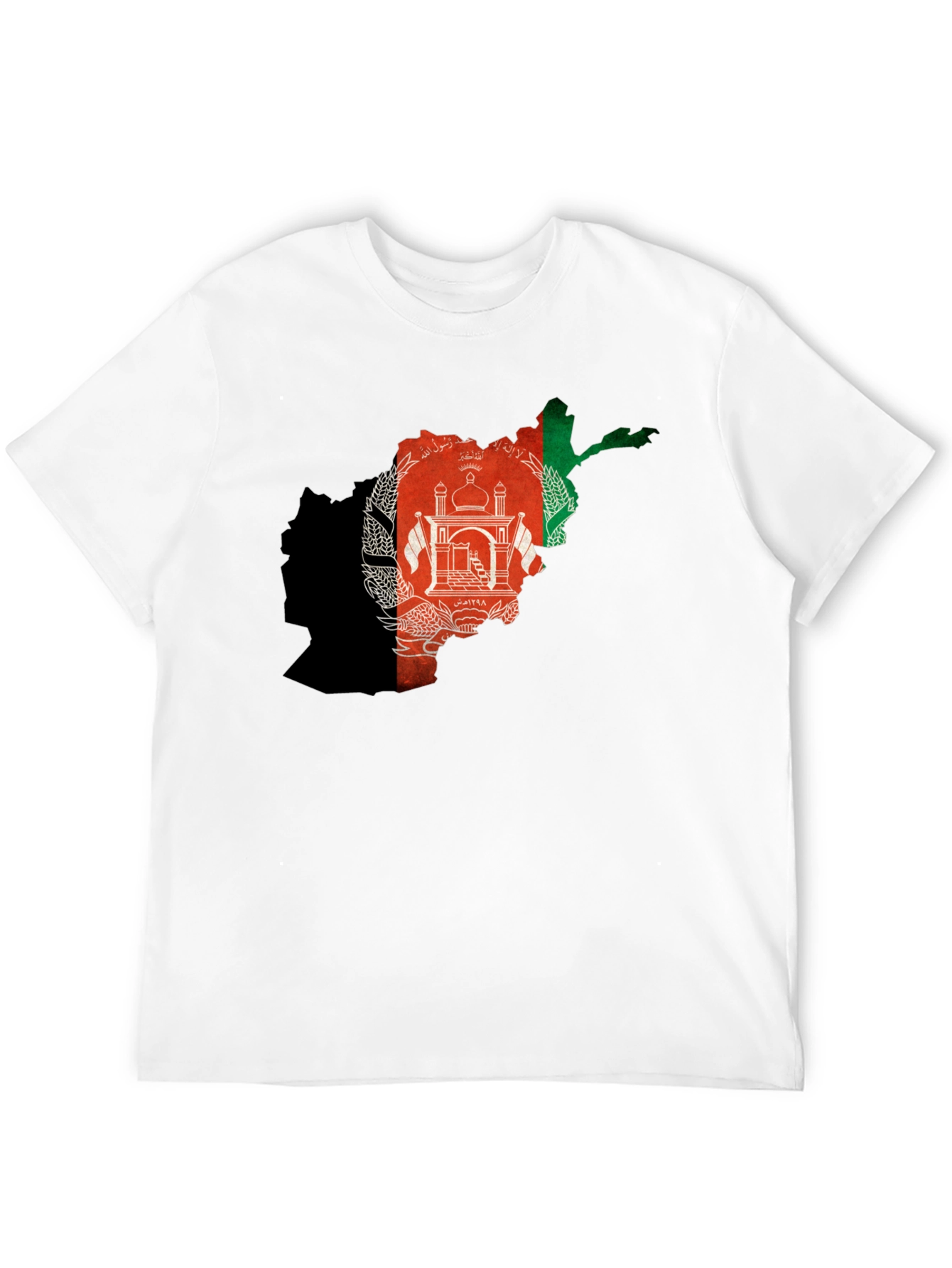 Afghanistan Flag Map Graphic T-Shirt