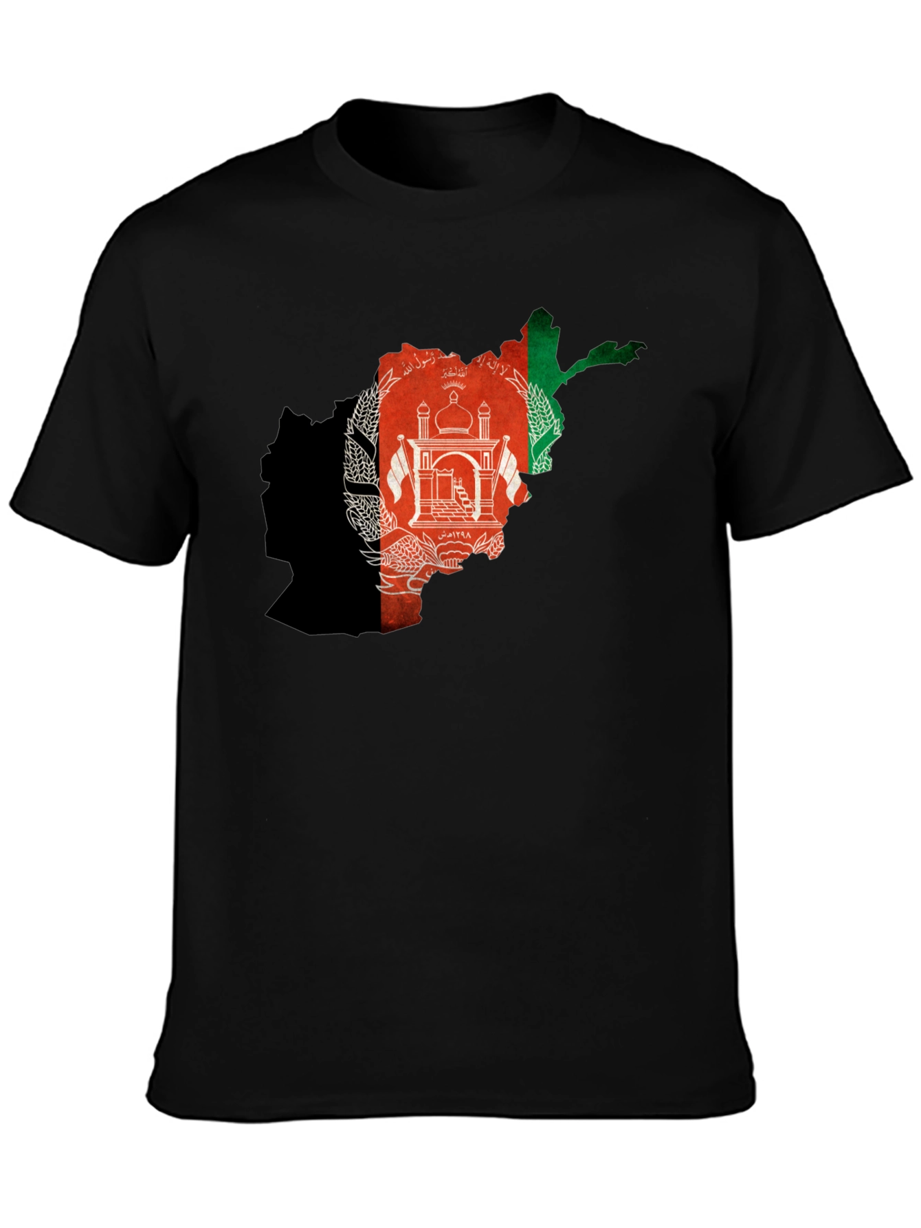 Afghanistan Flag Map Graphic T-Shirt