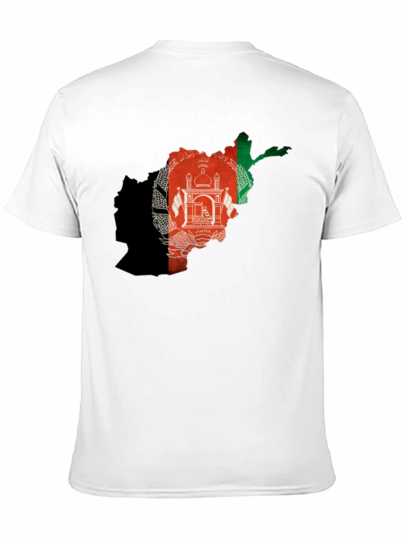 Afghanistan Flag Map Graphic T-Shirt