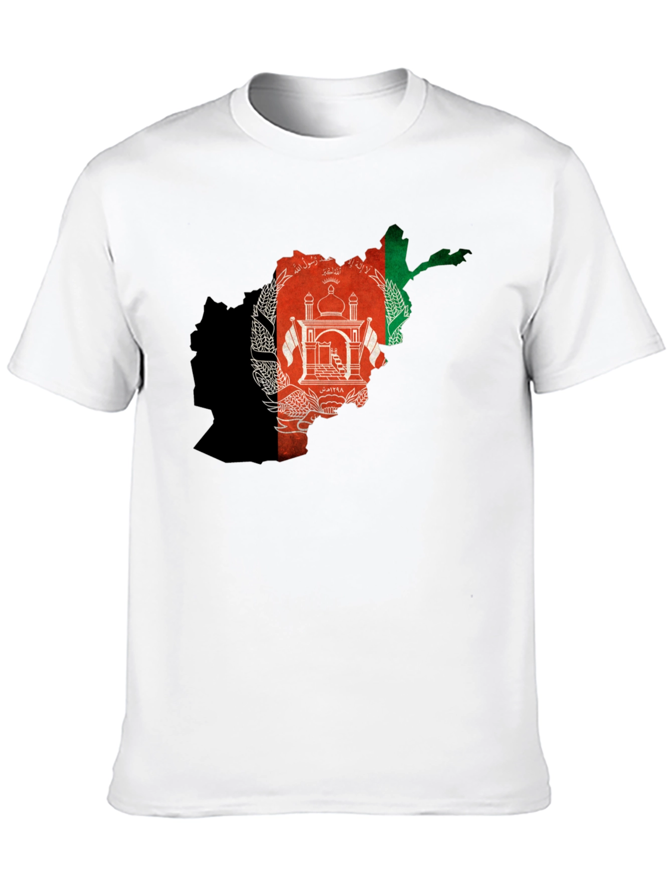 Afghanistan Flag Map Graphic T-Shirt