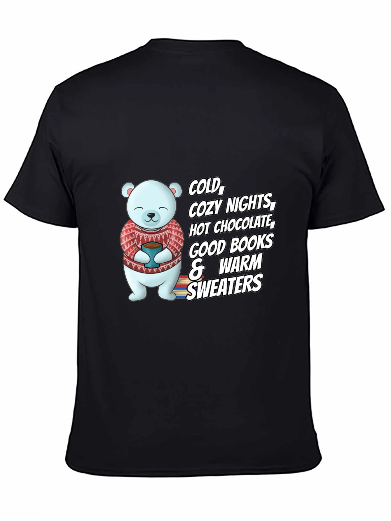 Cozy Season T-Shirt - Bear with Hot Chocolate