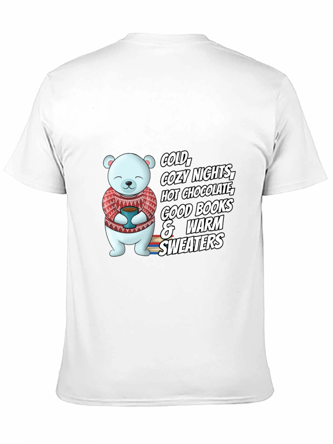 Cozy Season T-Shirt - Bear with Hot Chocolate