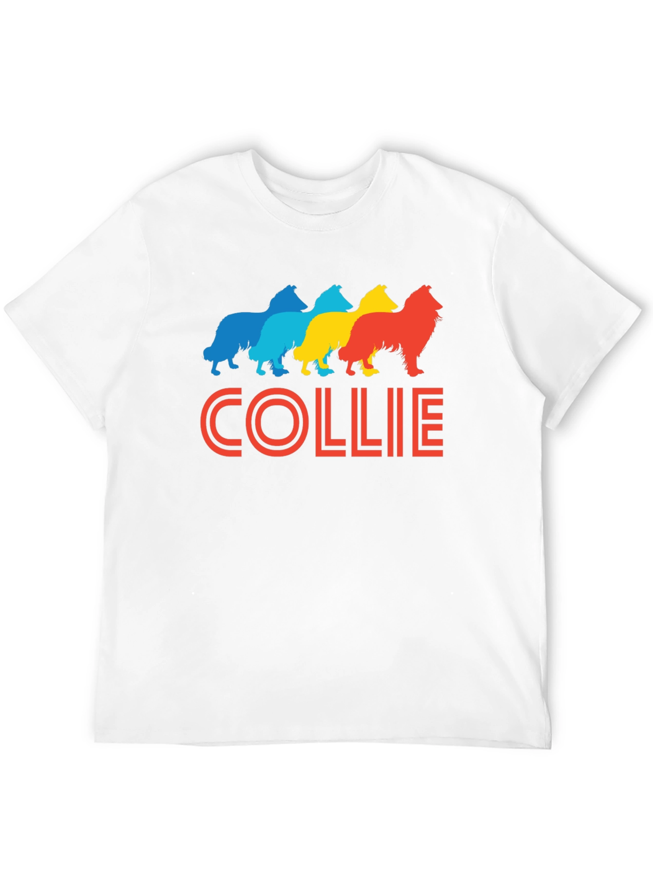 Collie Dog Breed Retro Graphic T-Shirt