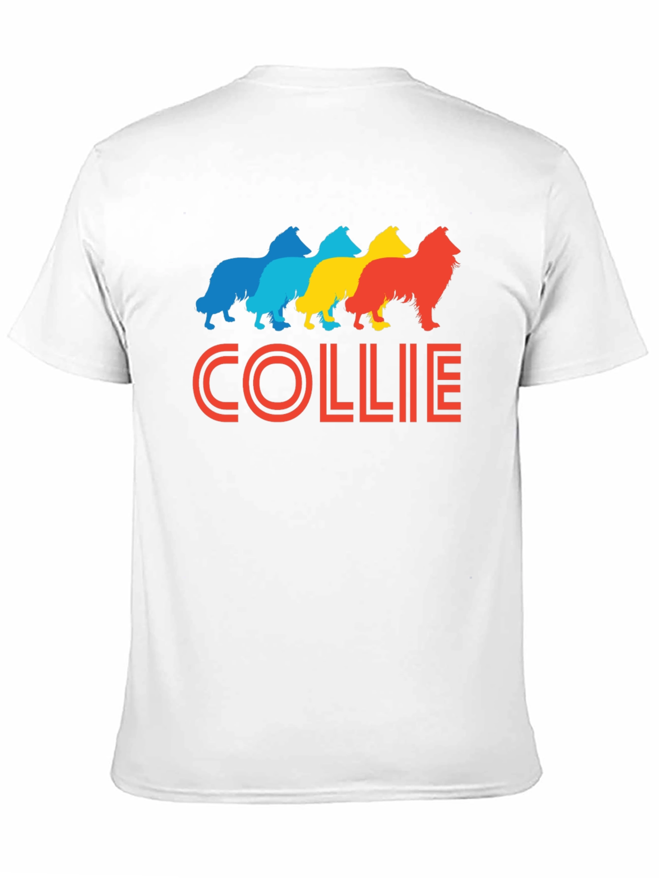 Collie Dog Breed Retro Graphic T-Shirt
