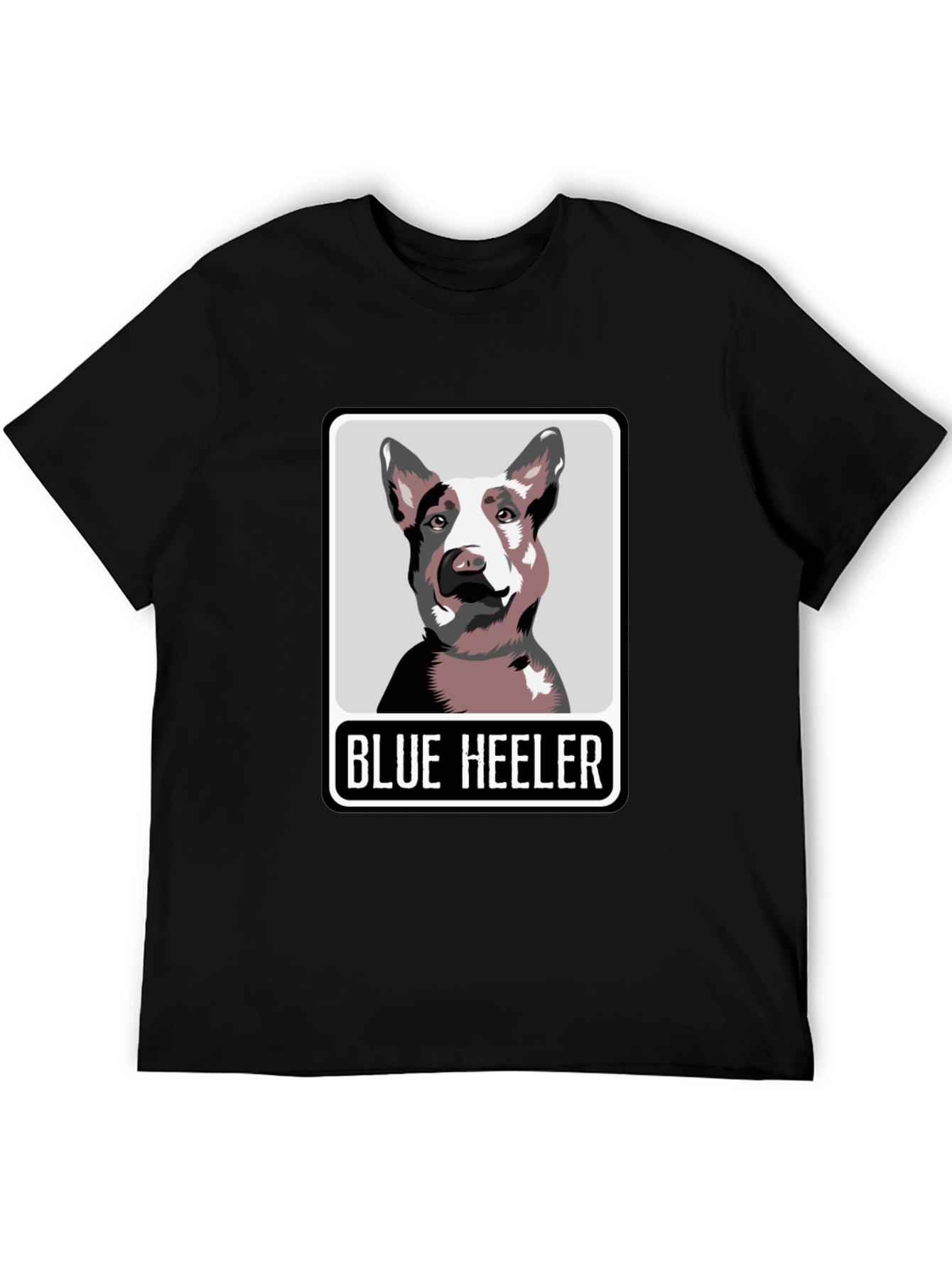 Blue Heeler Dog Graphic Tee - Unisex Black T-Shirt
