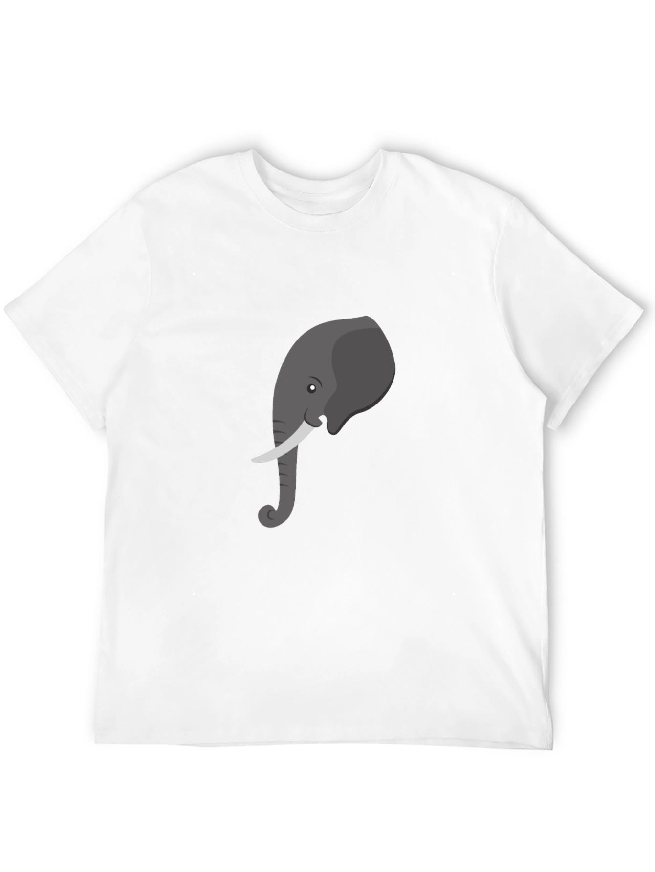Elephant Graphic Tee - Casual Black T-Shirt