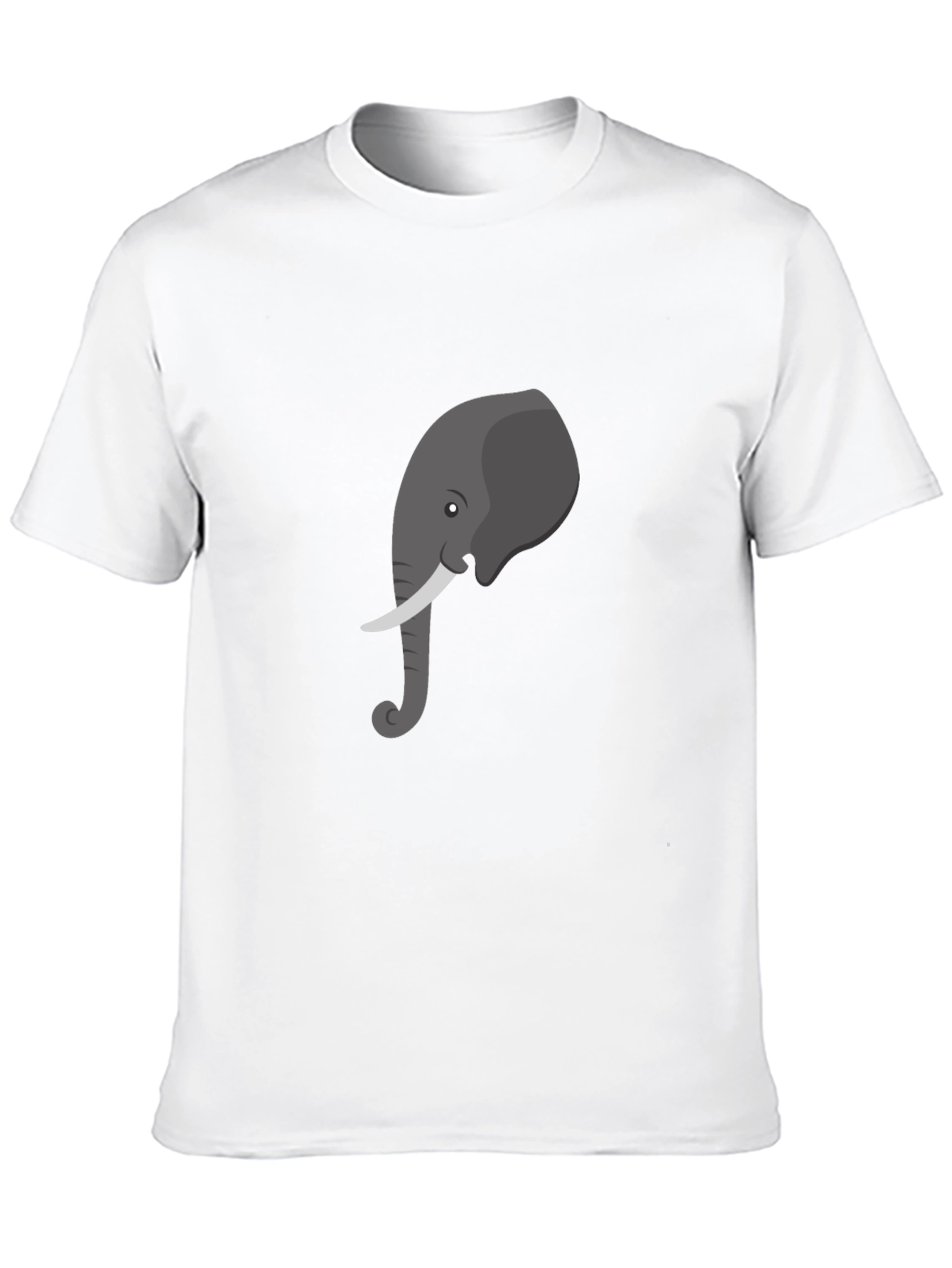 Elephant Graphic Tee - Casual Black T-Shirt