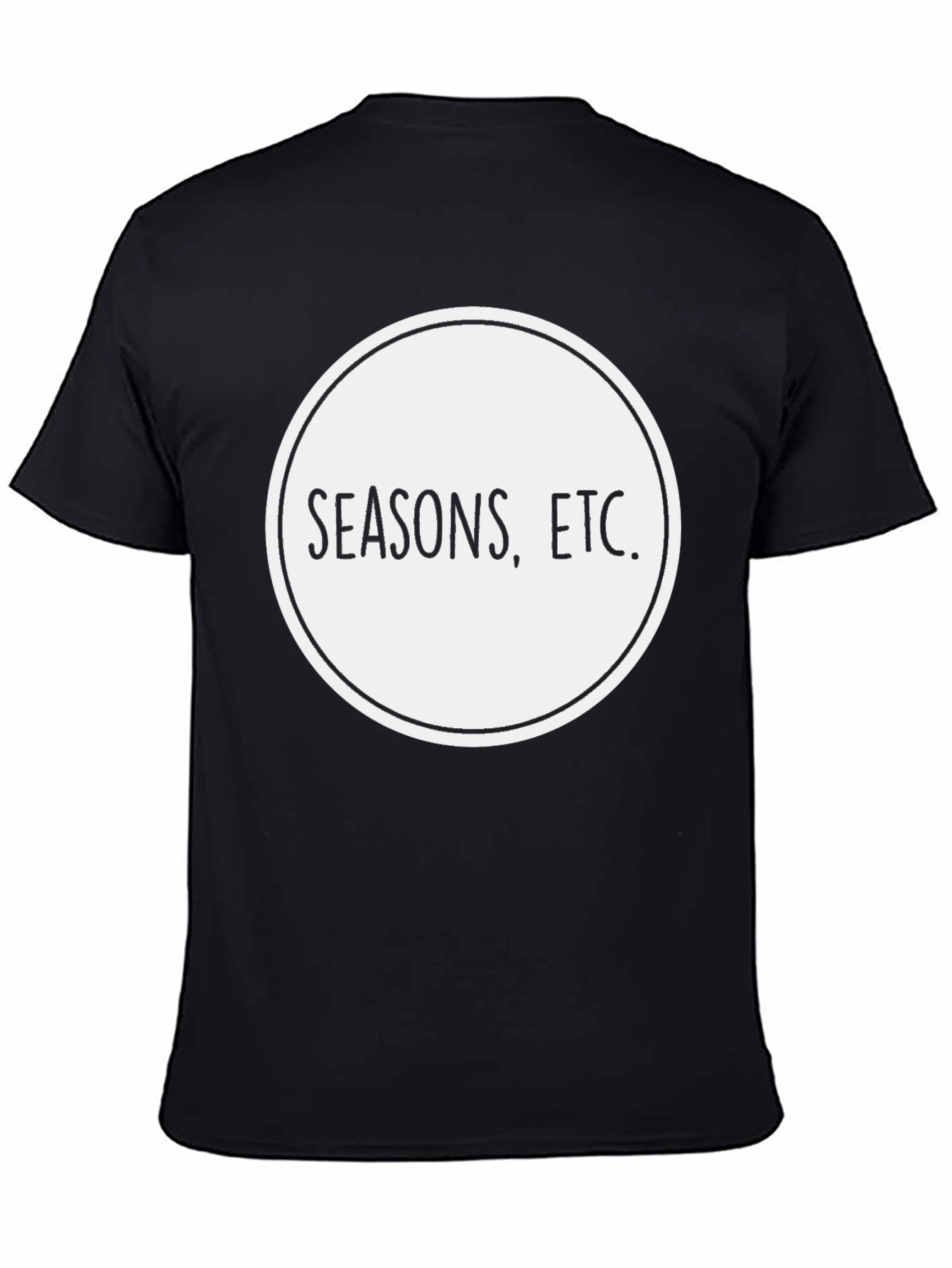 Seasons Etc. Black Graphic Tee