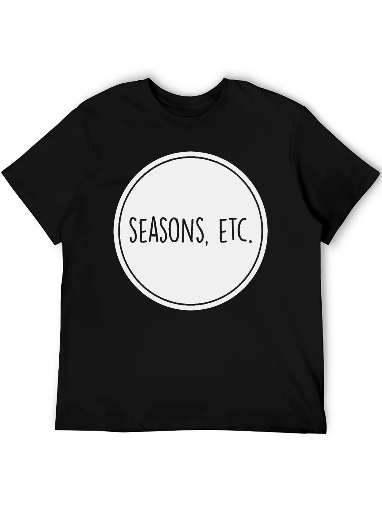 Seasons Etc. Black Graphic Tee