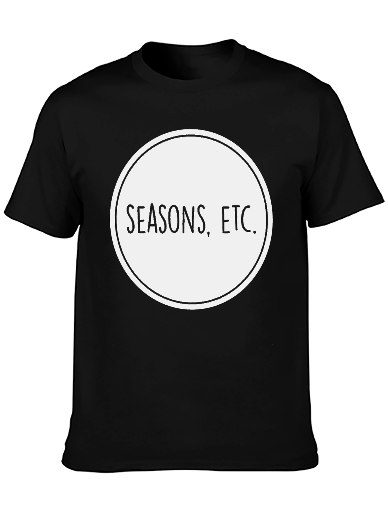 Seasons Etc. Black Graphic Tee