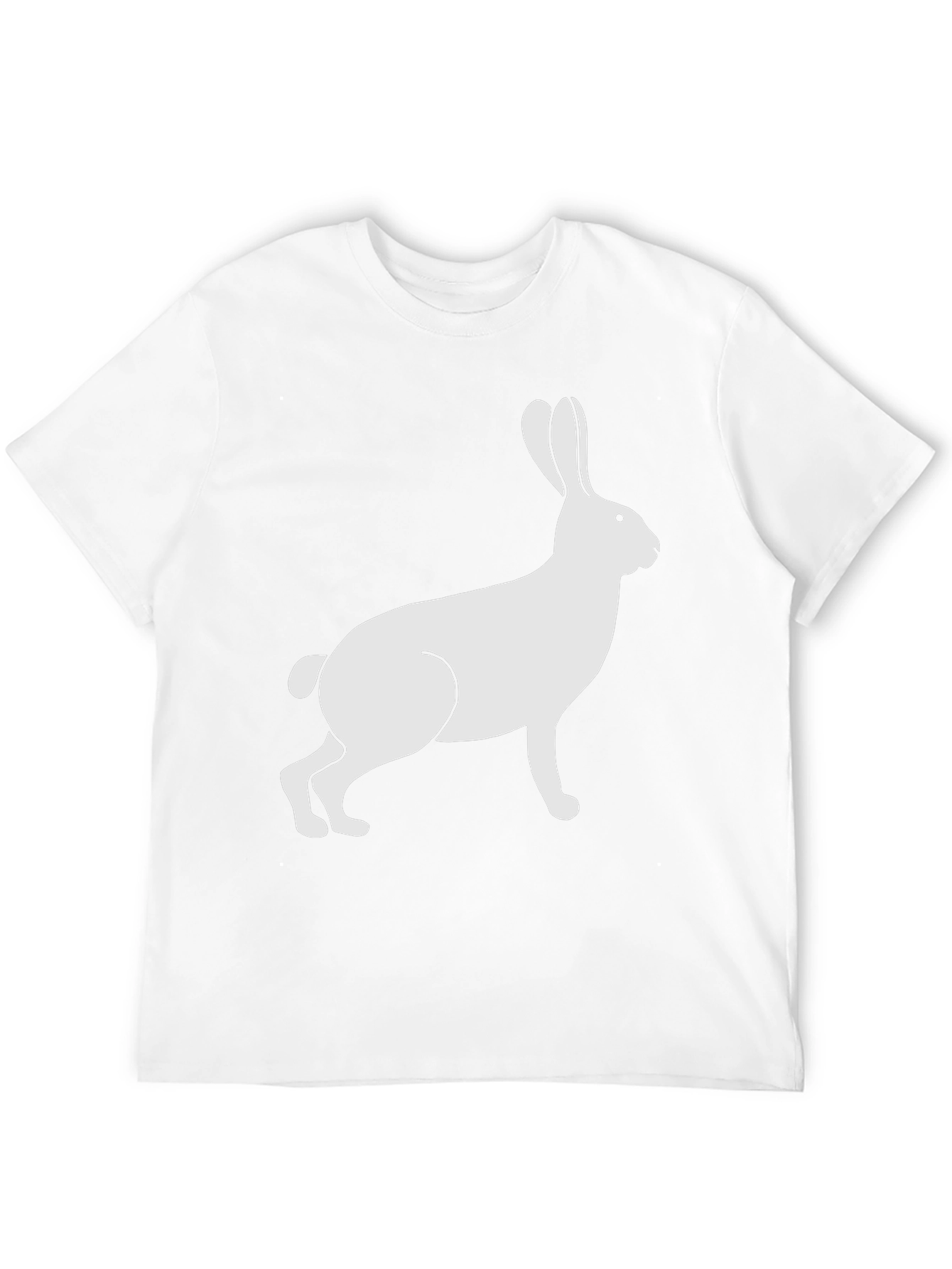 Rabbit Graphic Tee - Black Cotton Blend