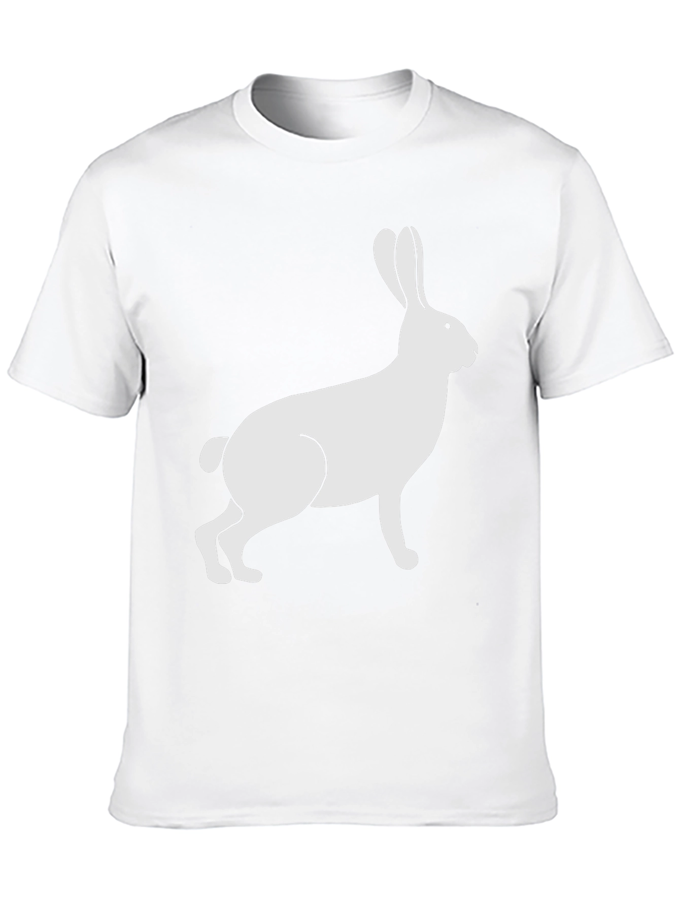 Rabbit Graphic Tee - Black Cotton Blend