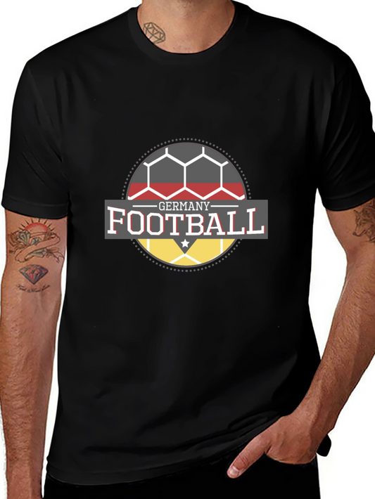 Germany Football T-Shirt - Black Soccer Fan Tee