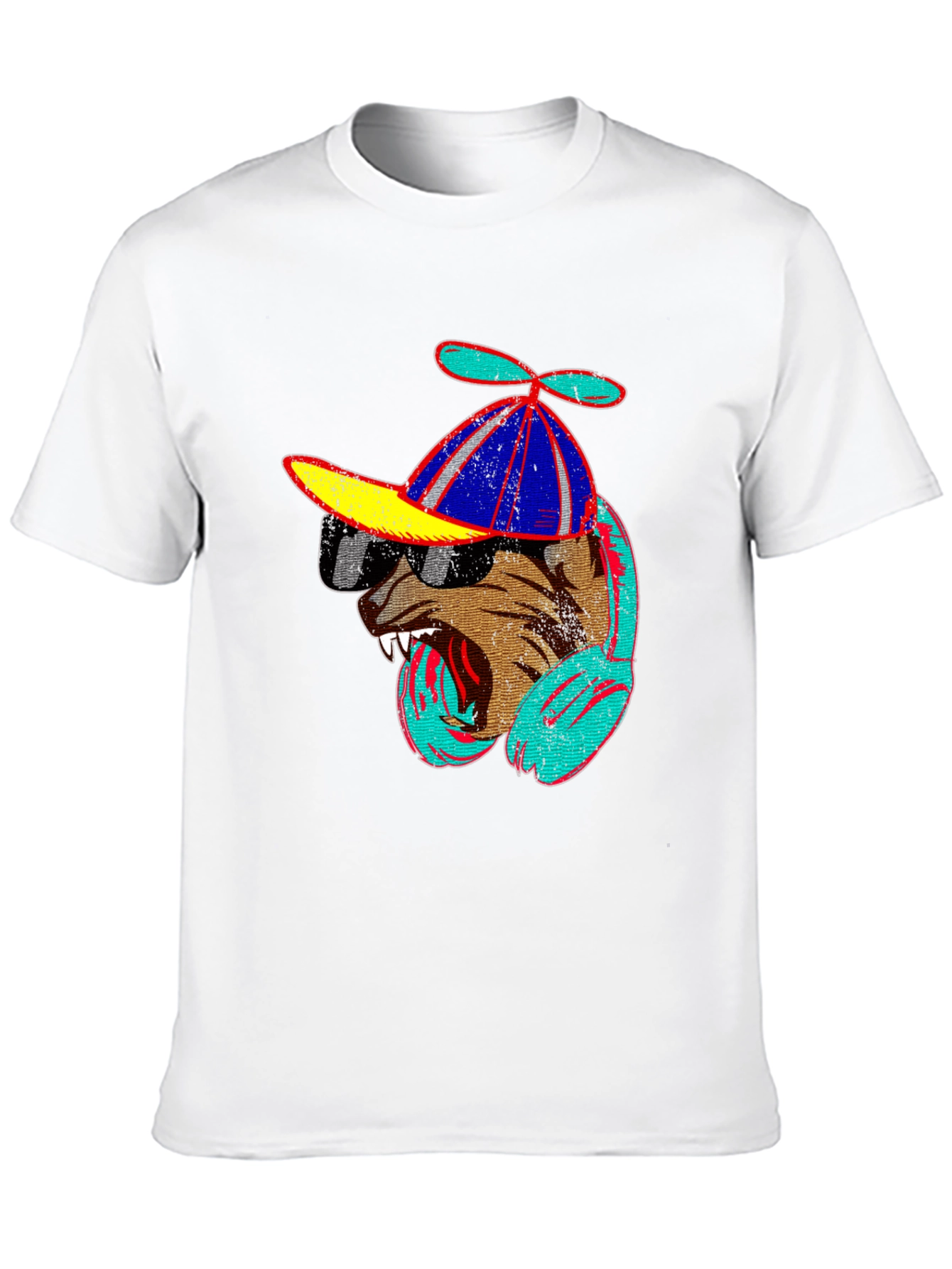 Cool Dog Graphic Tee - Black