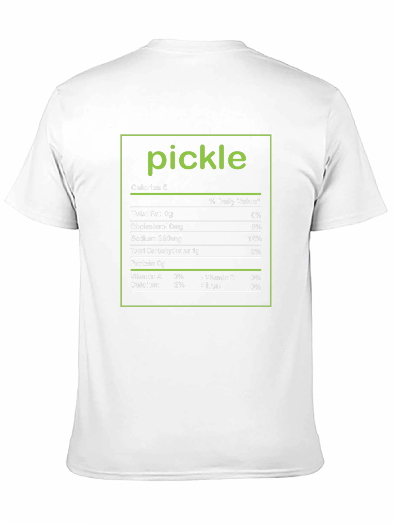 Pickle Nutrition Facts Novelty T-Shirt