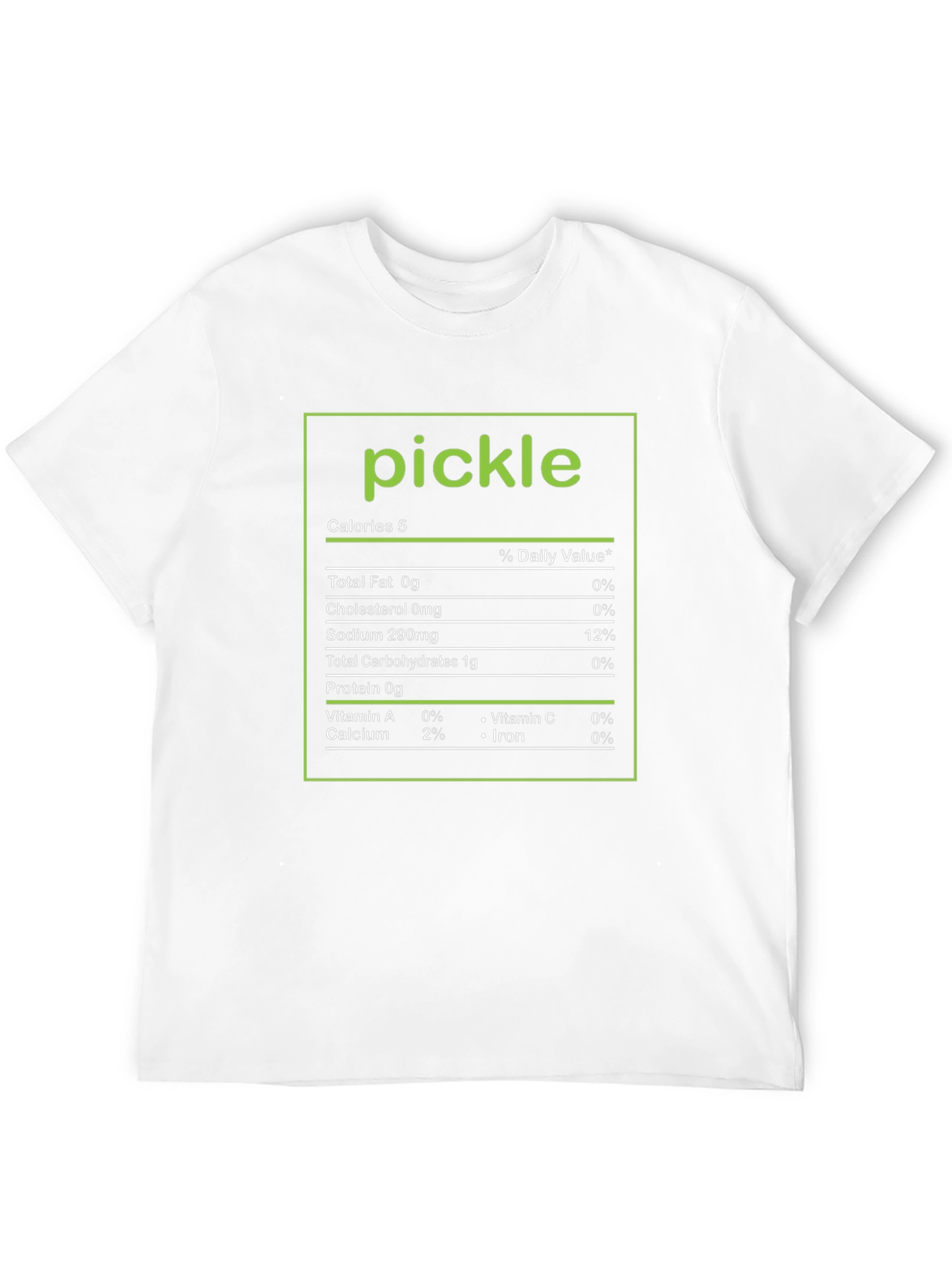 Pickle Nutrition Facts Novelty T-Shirt