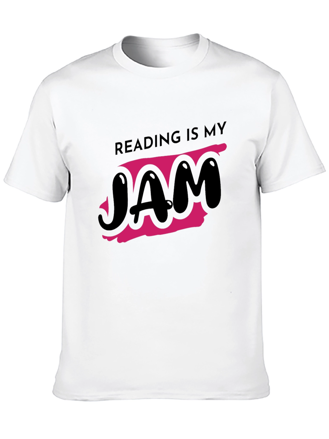 Reading is My Jam Graphic Tee - Black