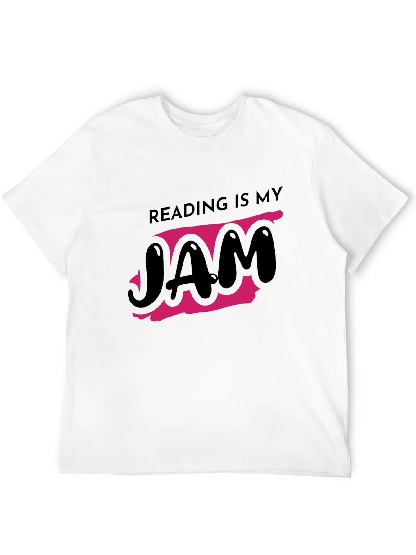 Reading is My Jam Graphic Tee - Black