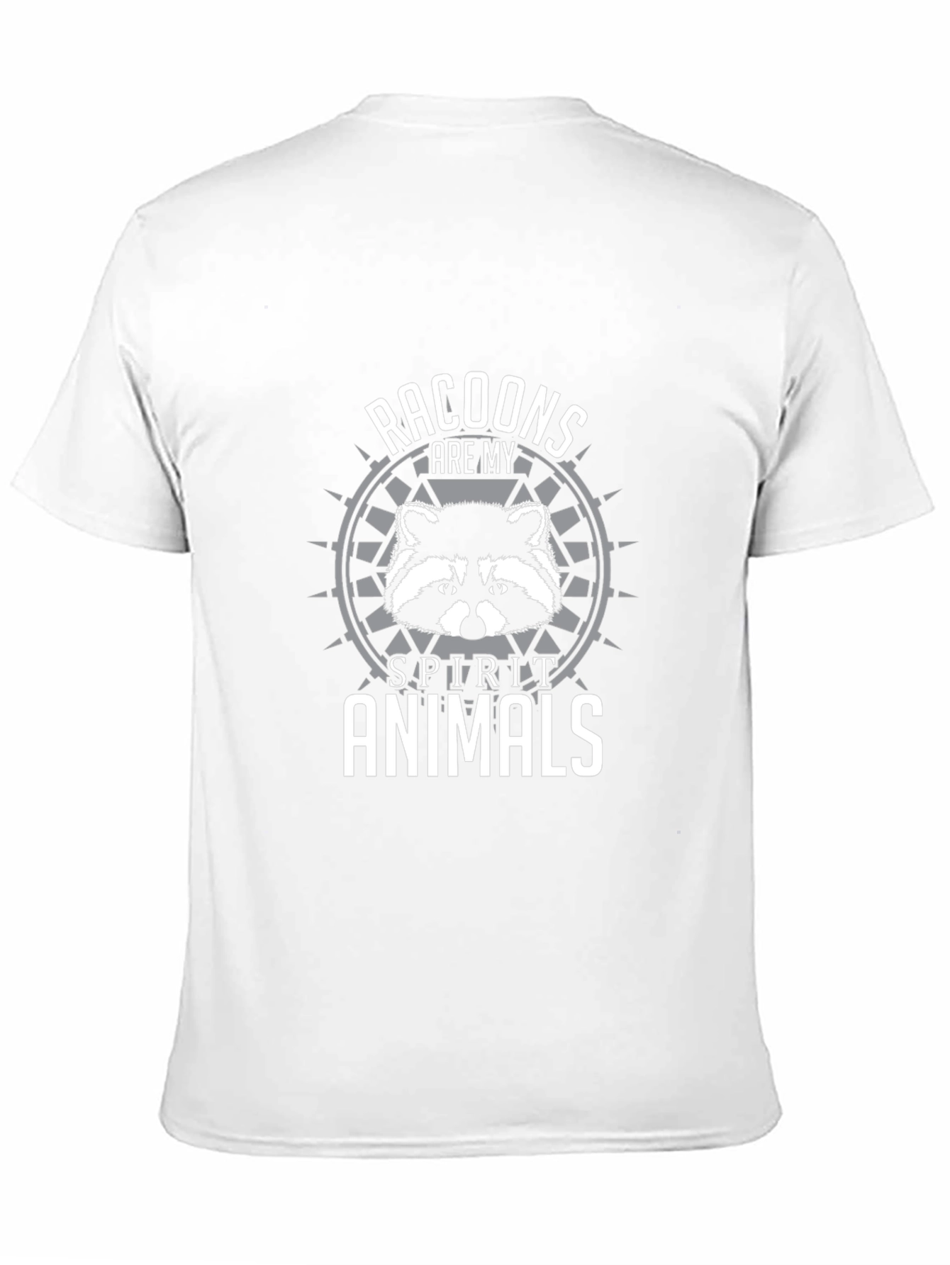 Raccoons are my Spirit Animals Black Graphic T-Shirt