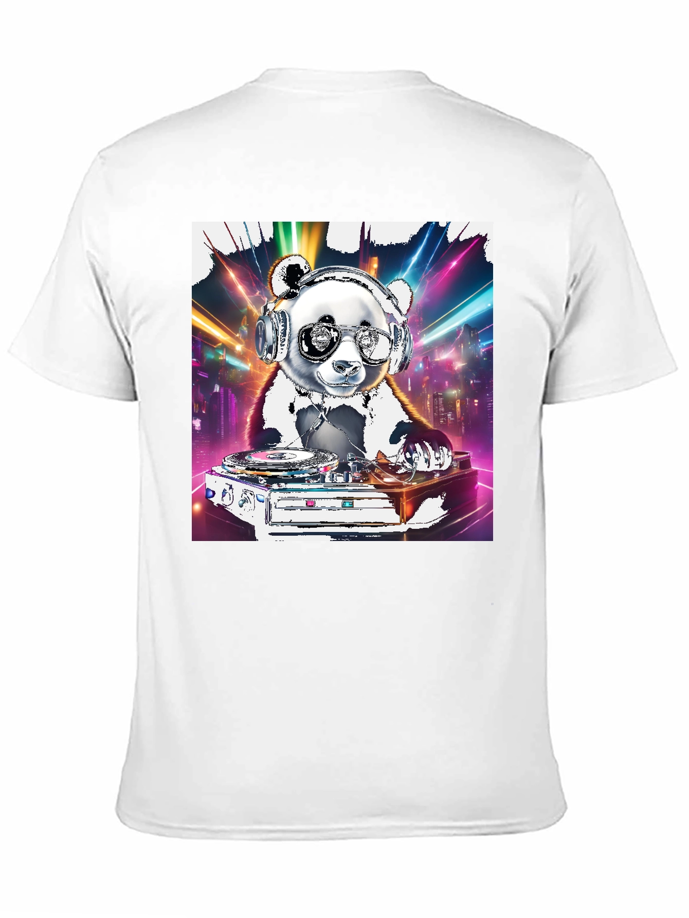 DJ Panda Graphic Tee - Cool Panda on Turntables